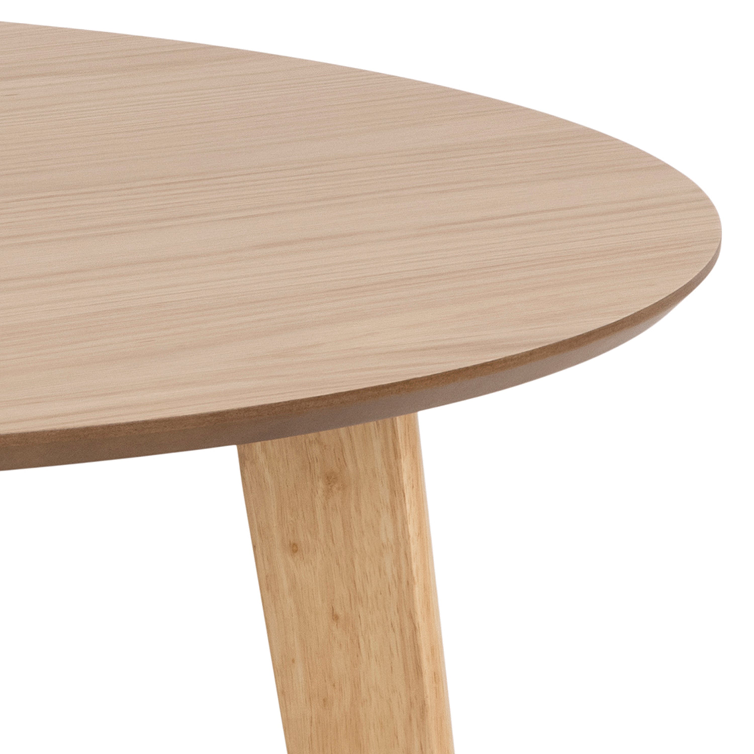 Roxby Round Dining Table in Oak 105x76cm – FTG, view 4