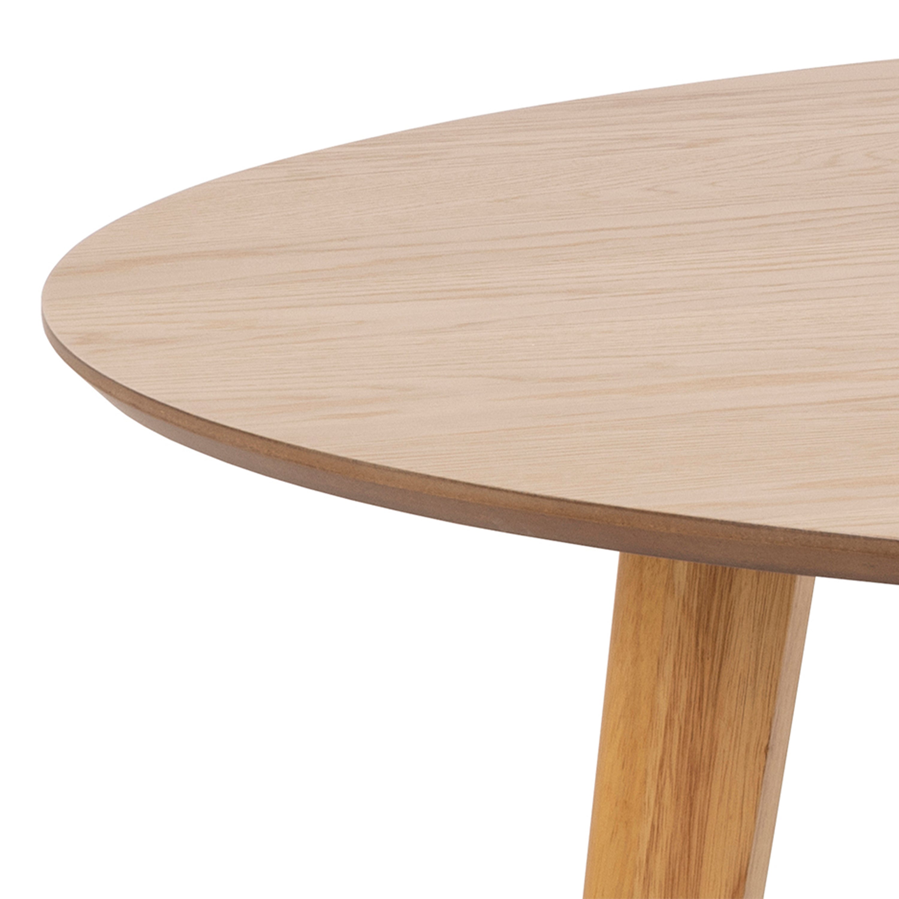 Roxby Round Dining Table in Oak 140x76cm – FTG, view 5
