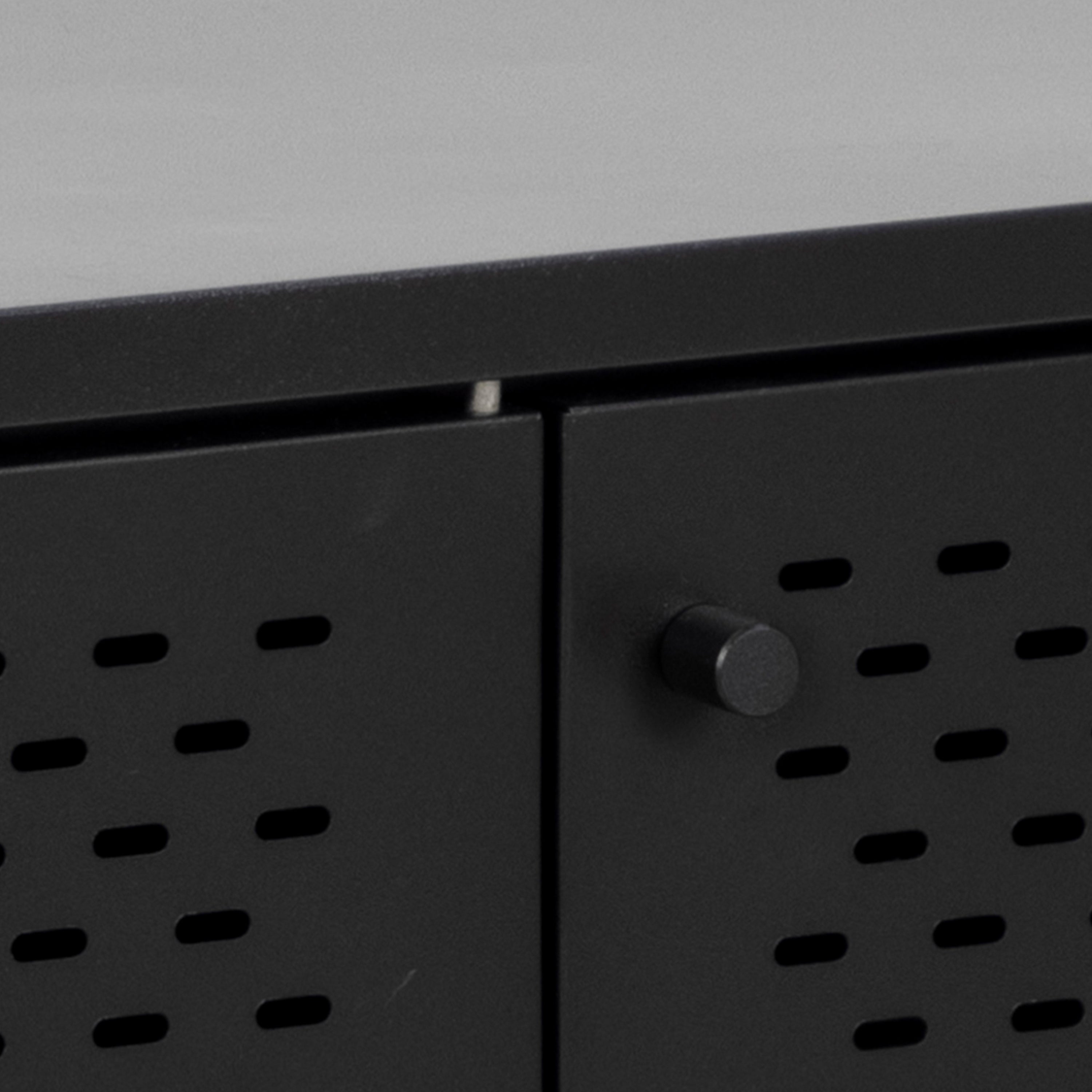 Newcastle 3 Door Sideboard in Matt Black – FTG, view 10