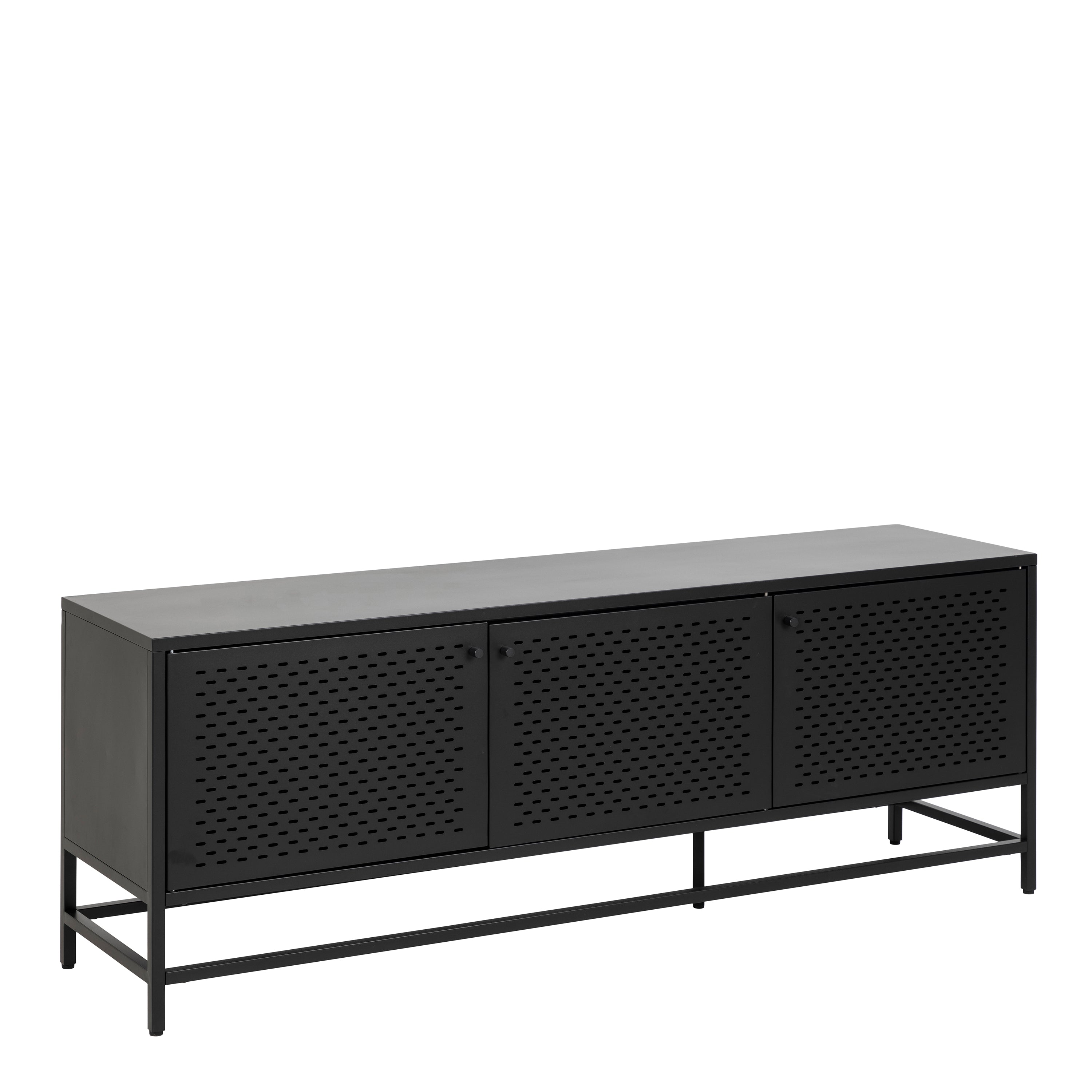 Newcastle 3 Door Sideboard in Matt Black – FTG