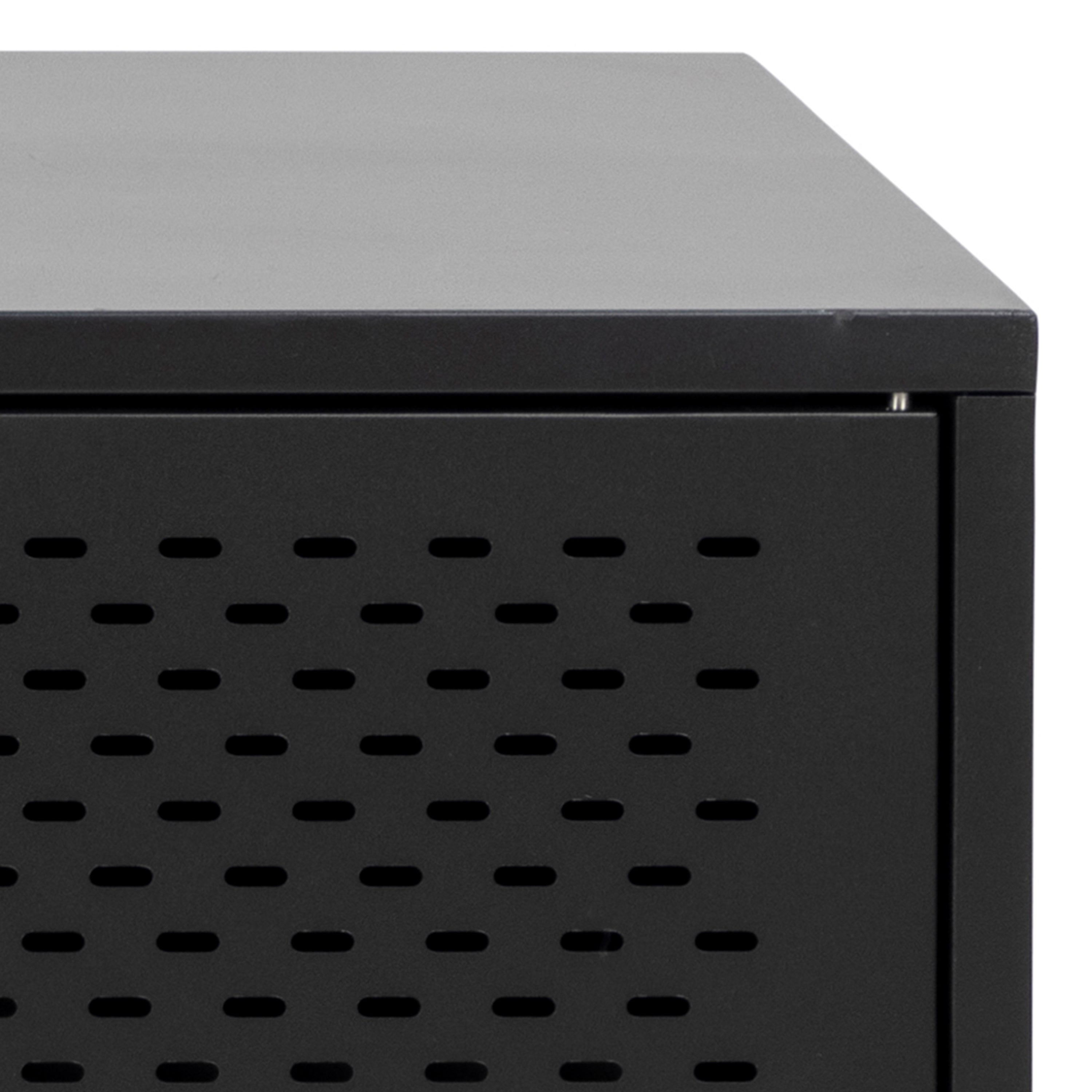 Newcastle 3 Door Sideboard in Matt Black – FTG, view 8