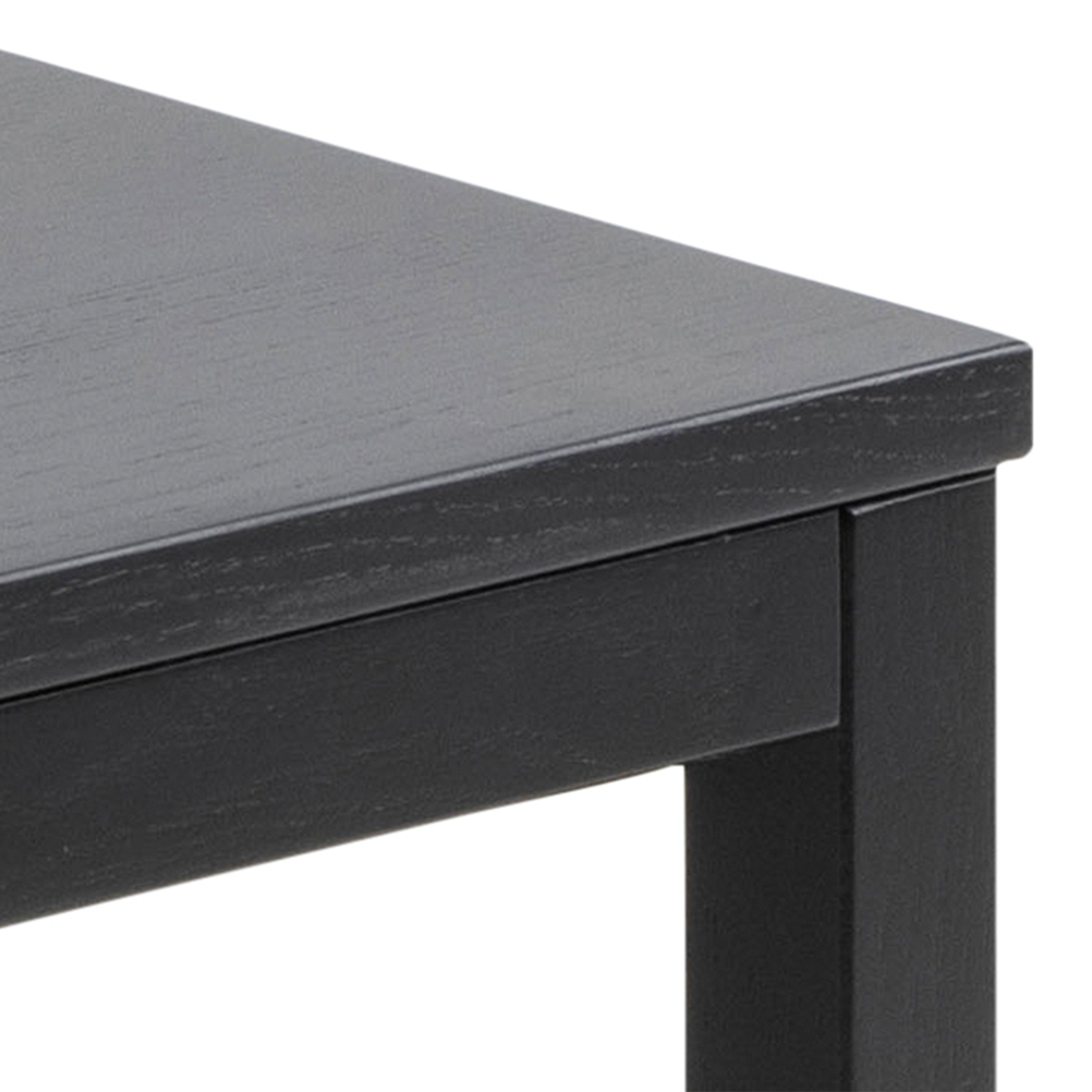 Cornus Square Coffee Table Set in Matt Black Set of 3 – FTG, view 7