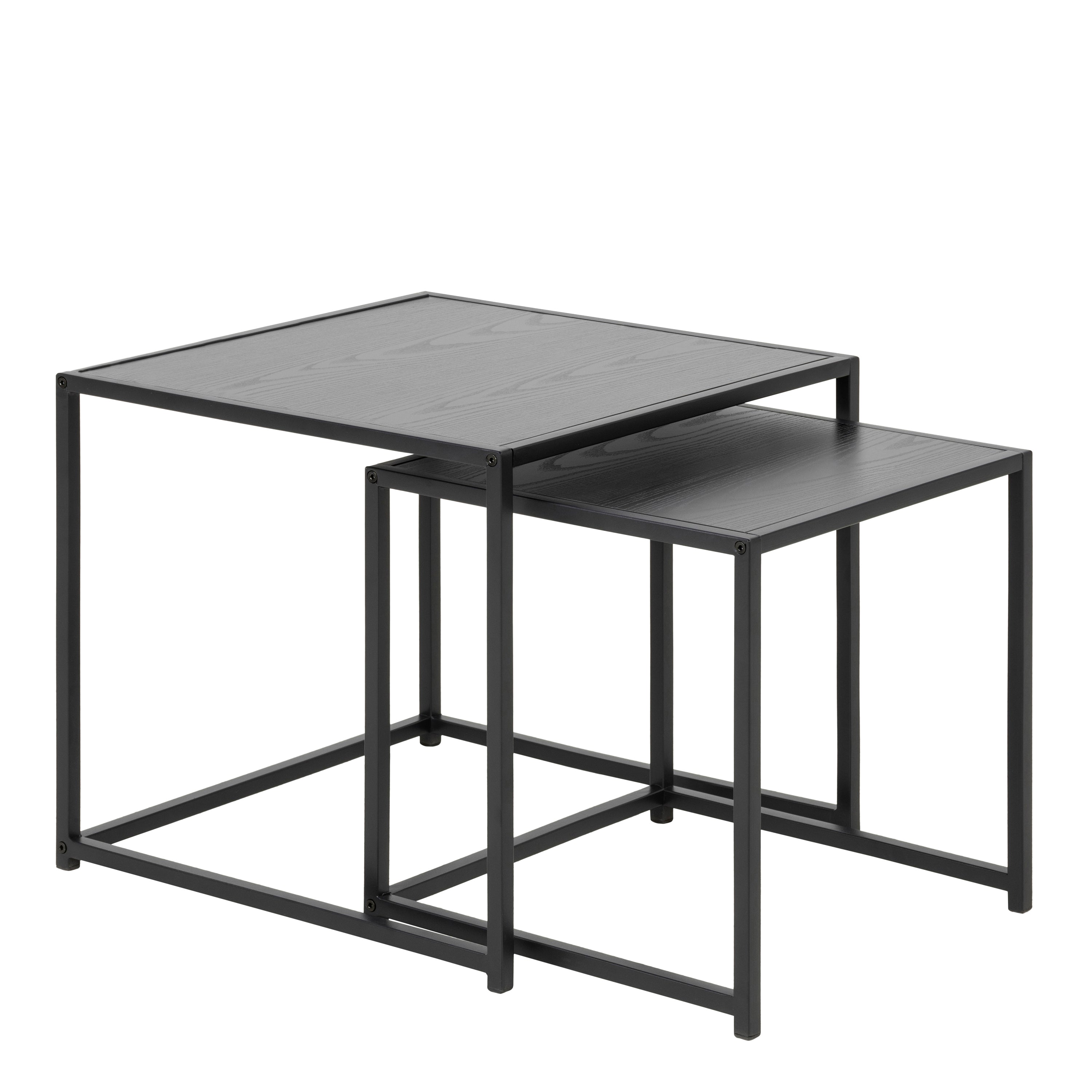 Seaford Nest of Tables in Ash Black – FTG