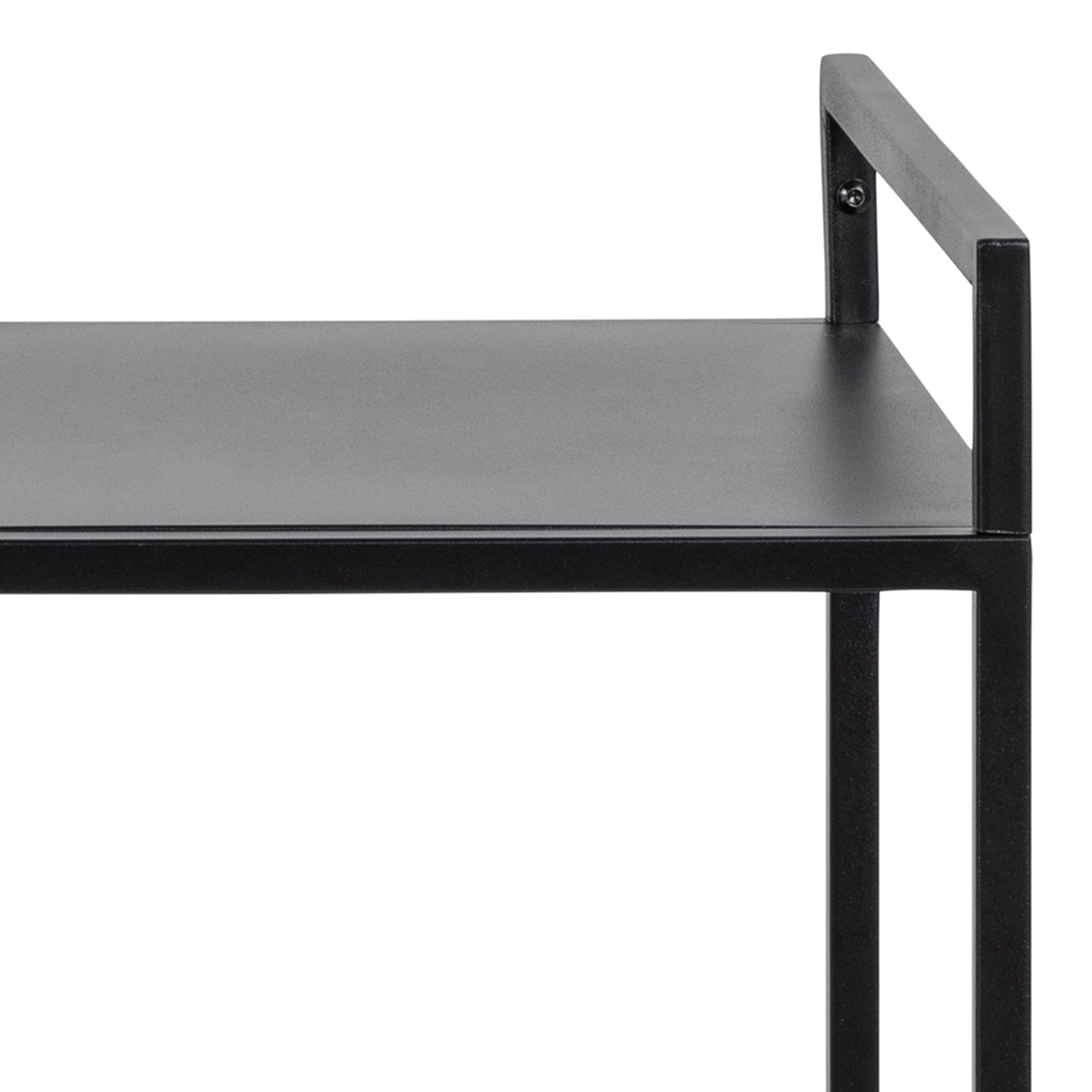 Newcastle Serving Trolley in Matt Black – FTG, view 9