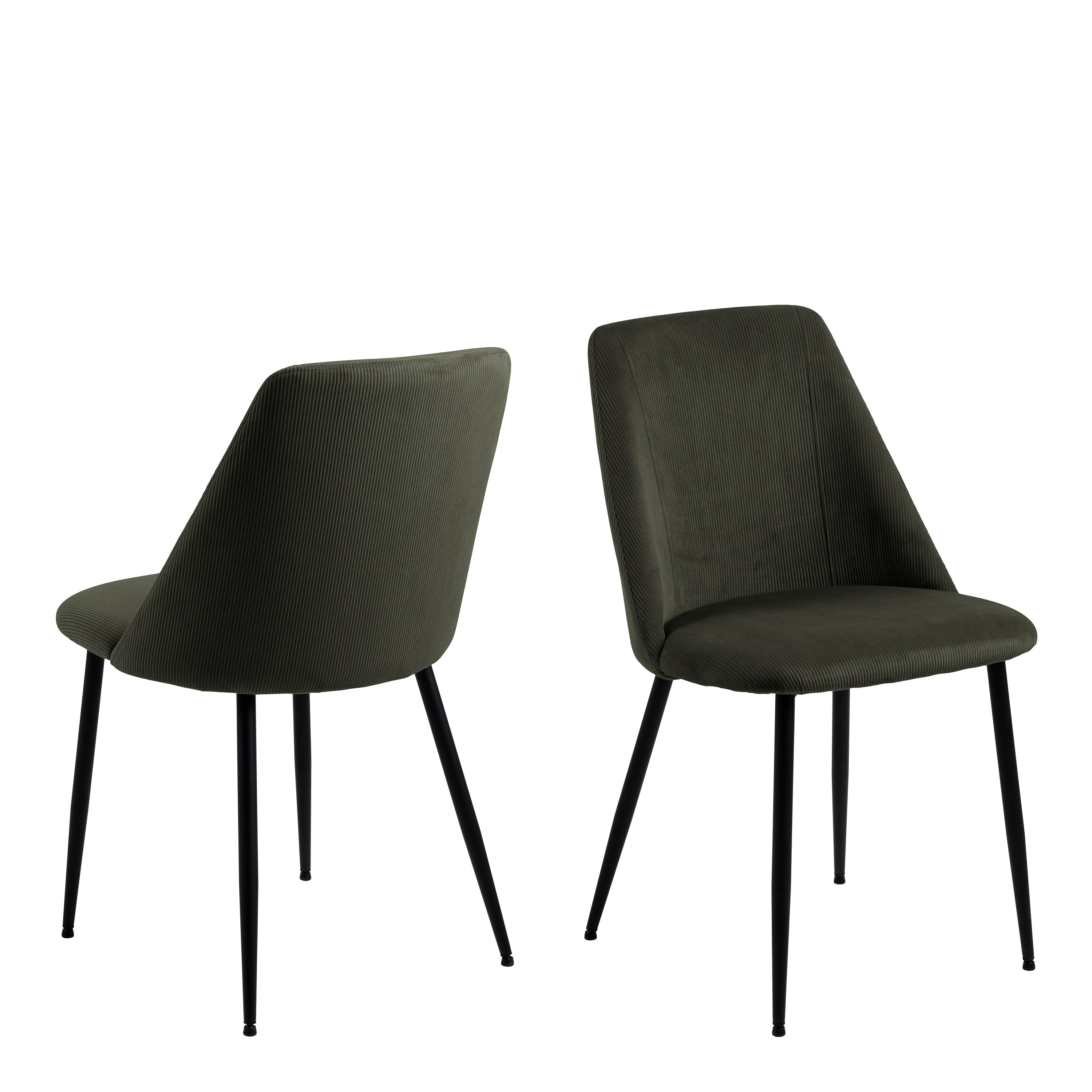 Ines Dining chair in Olive Green Set of 4 – FTG