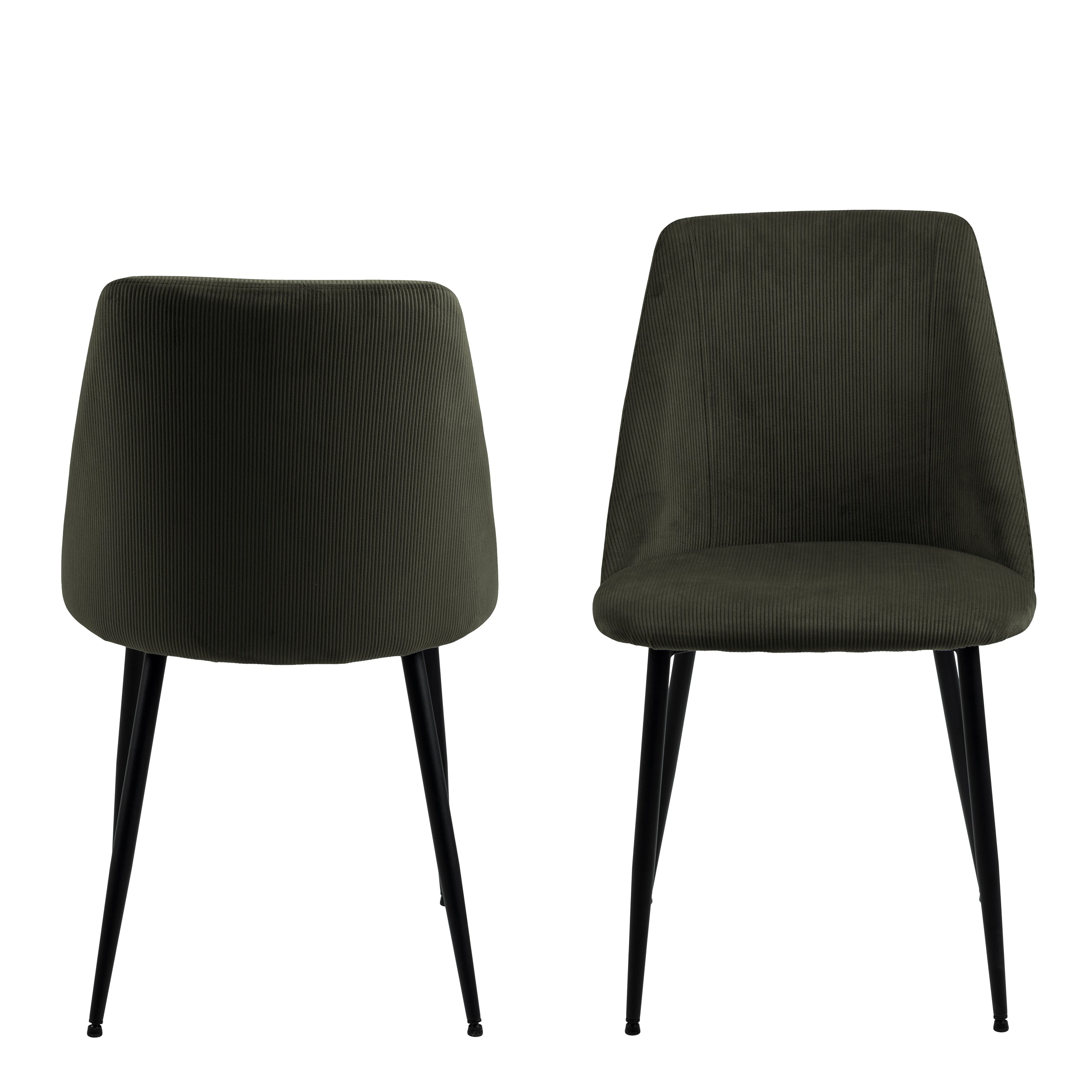 Ines Dining chair in Olive Green Set of 4 – FTG, view 2
