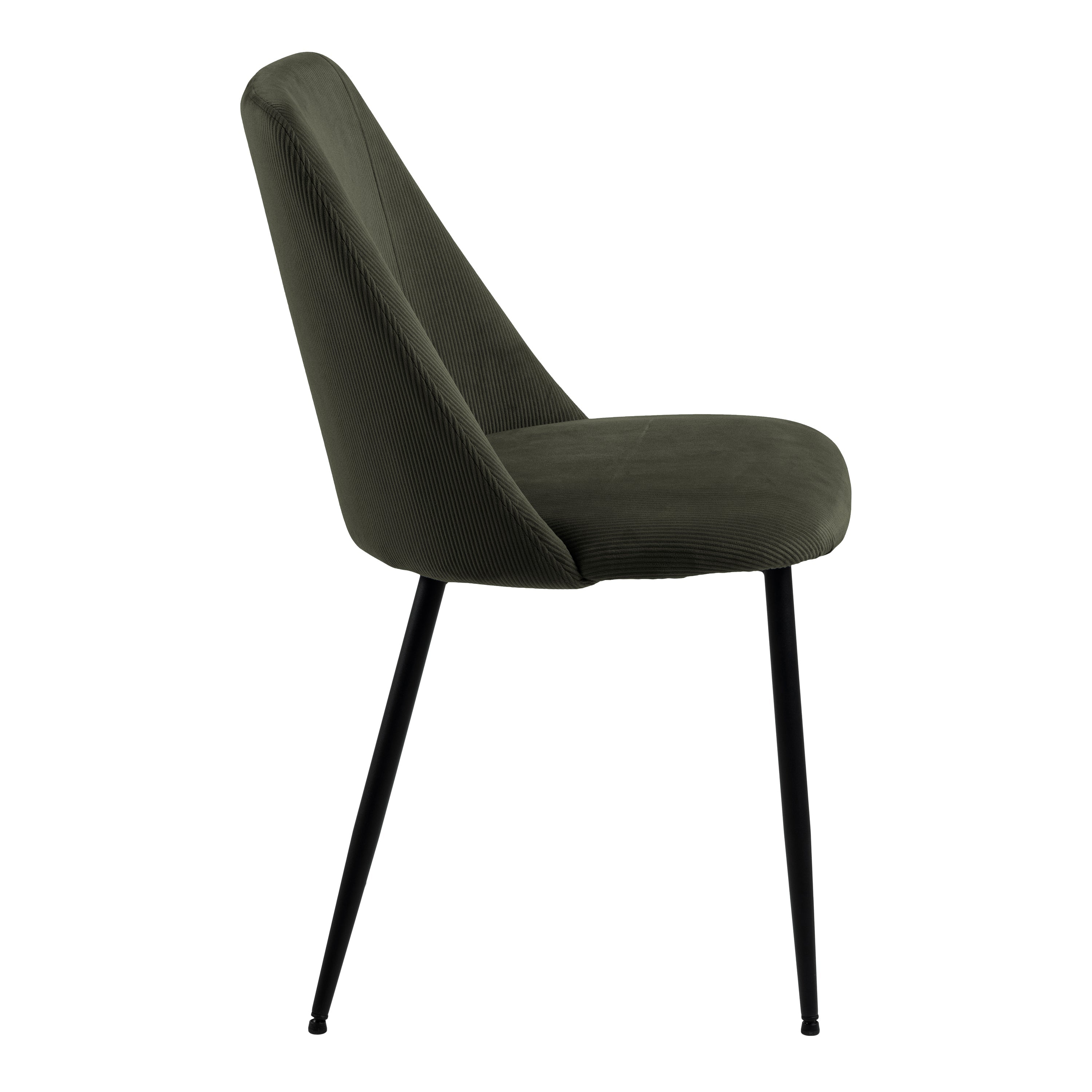 Ines Dining chair in Olive Green Set of 4 – FTG, view 3