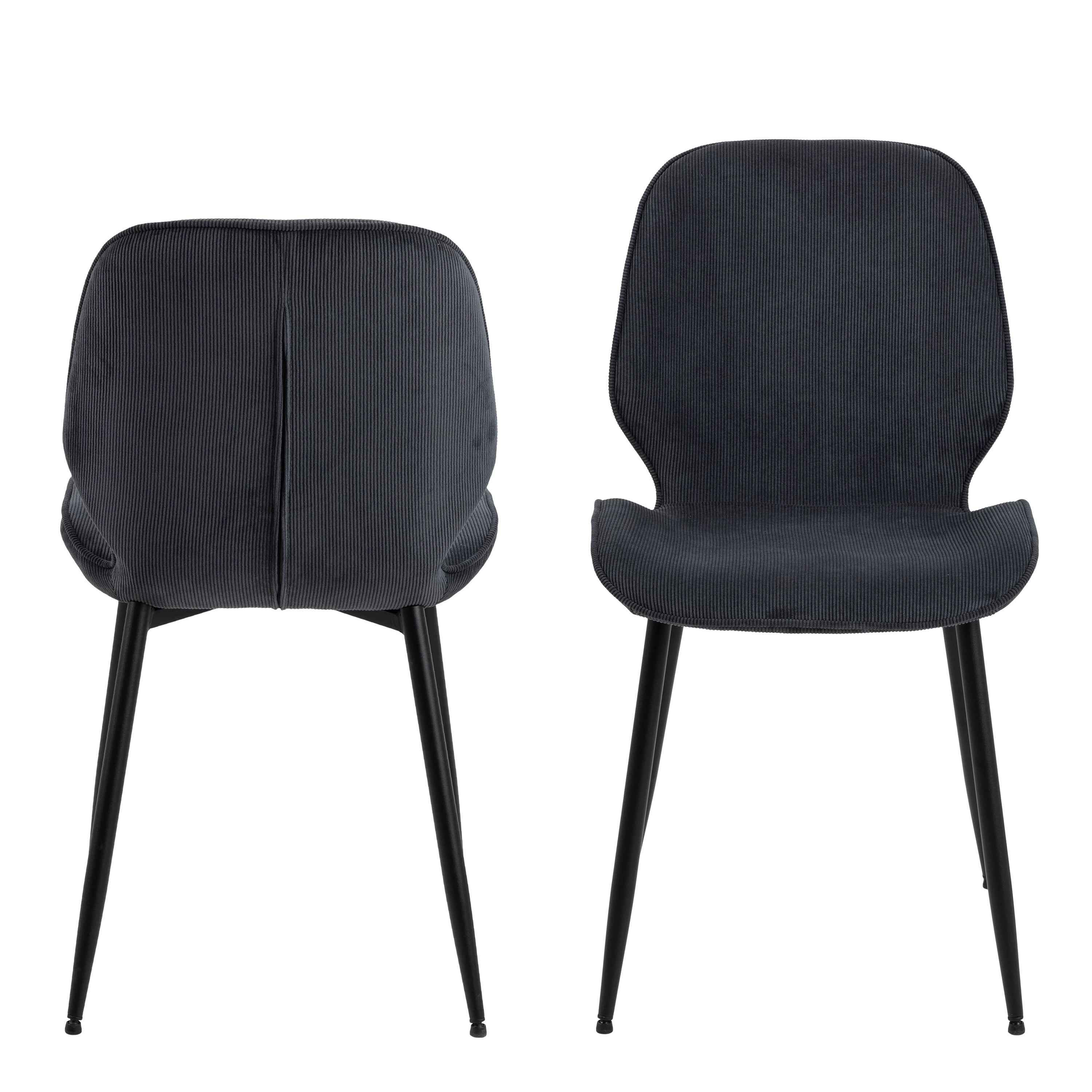Femke Dining Chair in Anthracite Set of 4 – FTG, view 2