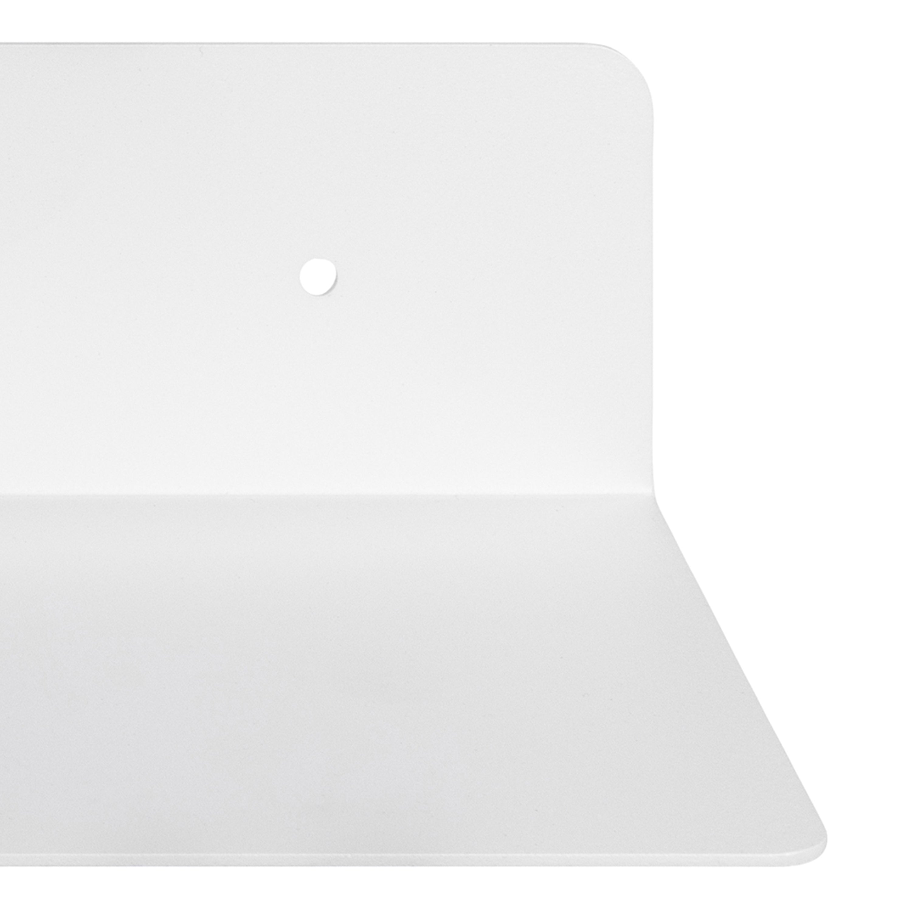 Joliet Rectangular Wall Shelf 50cm in White – FTG, view 5