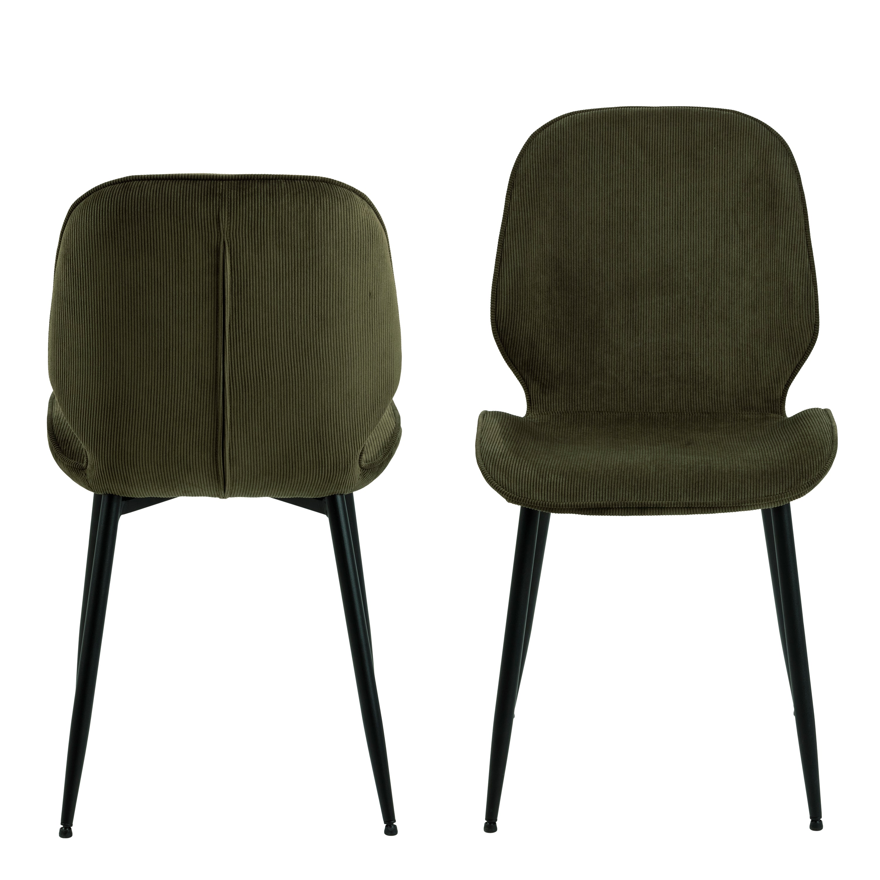 Femke Dining Chair in Olive Green Set of 4 – FTG, view 2