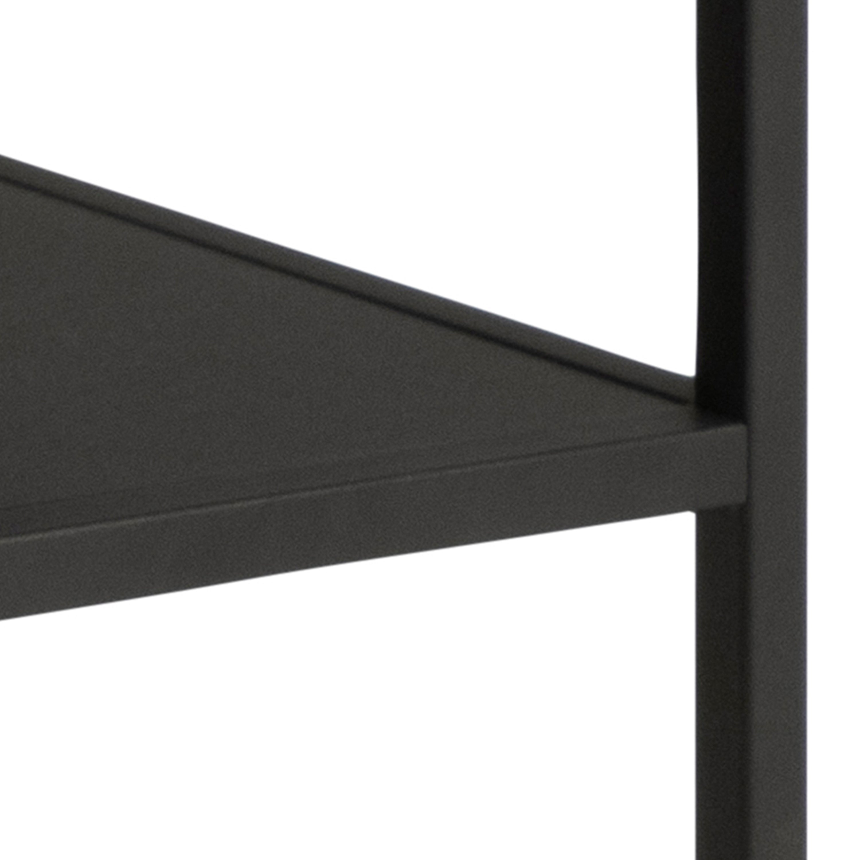 Gila Coffee Table with Open Shelf in Oak & Black – FTG, view 7
