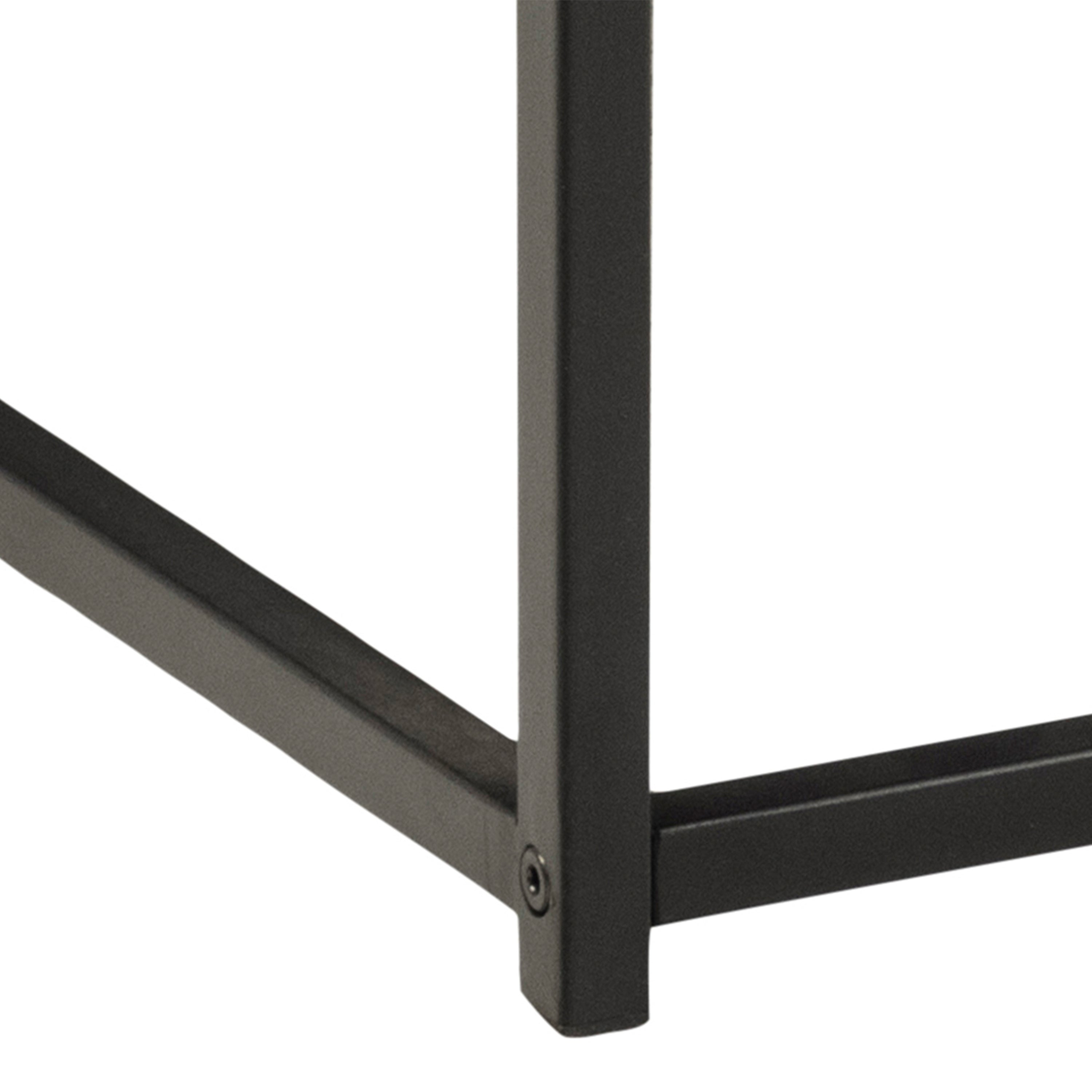Gila Coffee Table with Open Shelf in Oak & Black – FTG, view 8