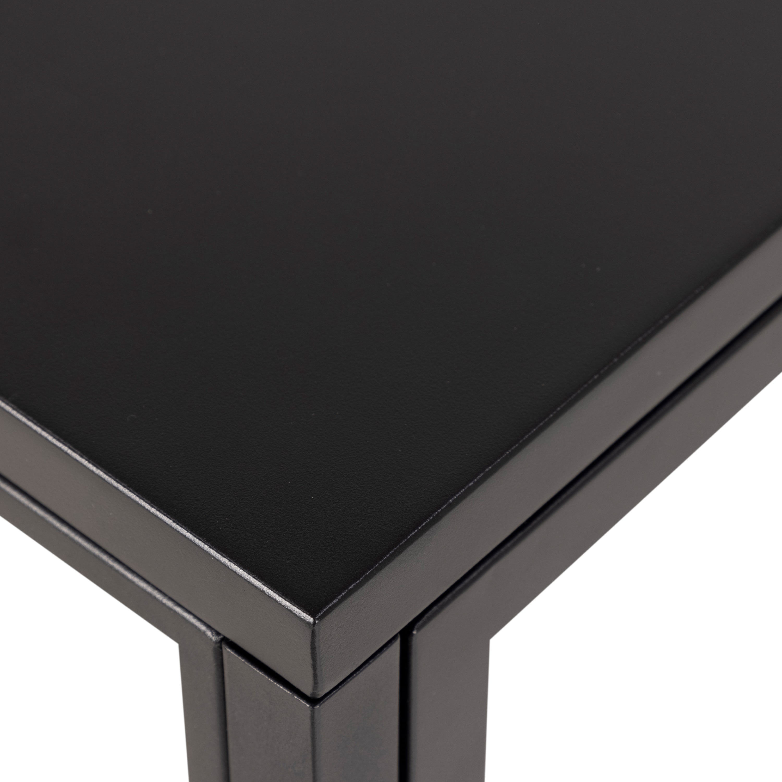 Newcastle Low 2 Door Display Cabinet in Matt Black – FTG, view 9