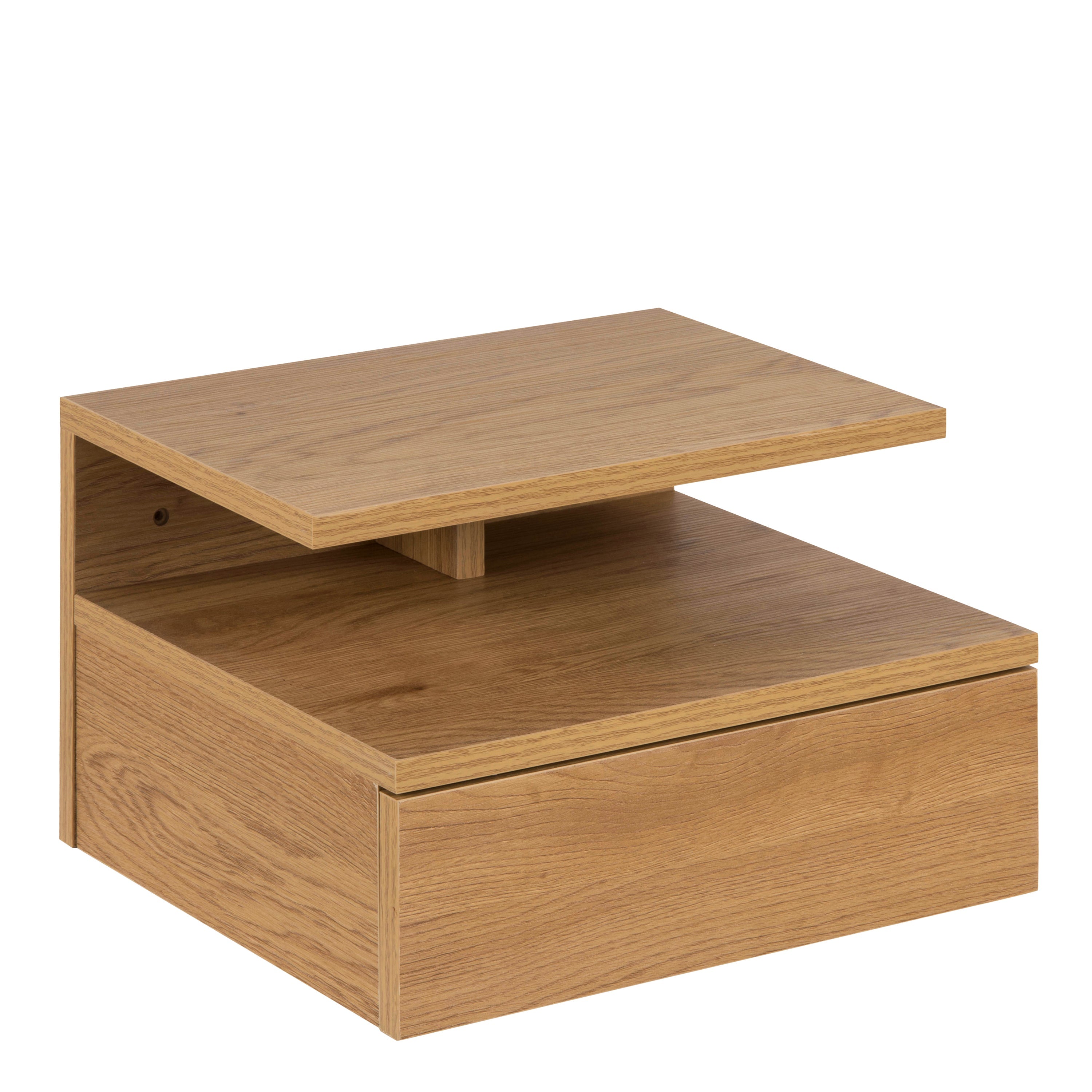 Ashlan Bedside Table with 1 Drawer in Oak – FTG