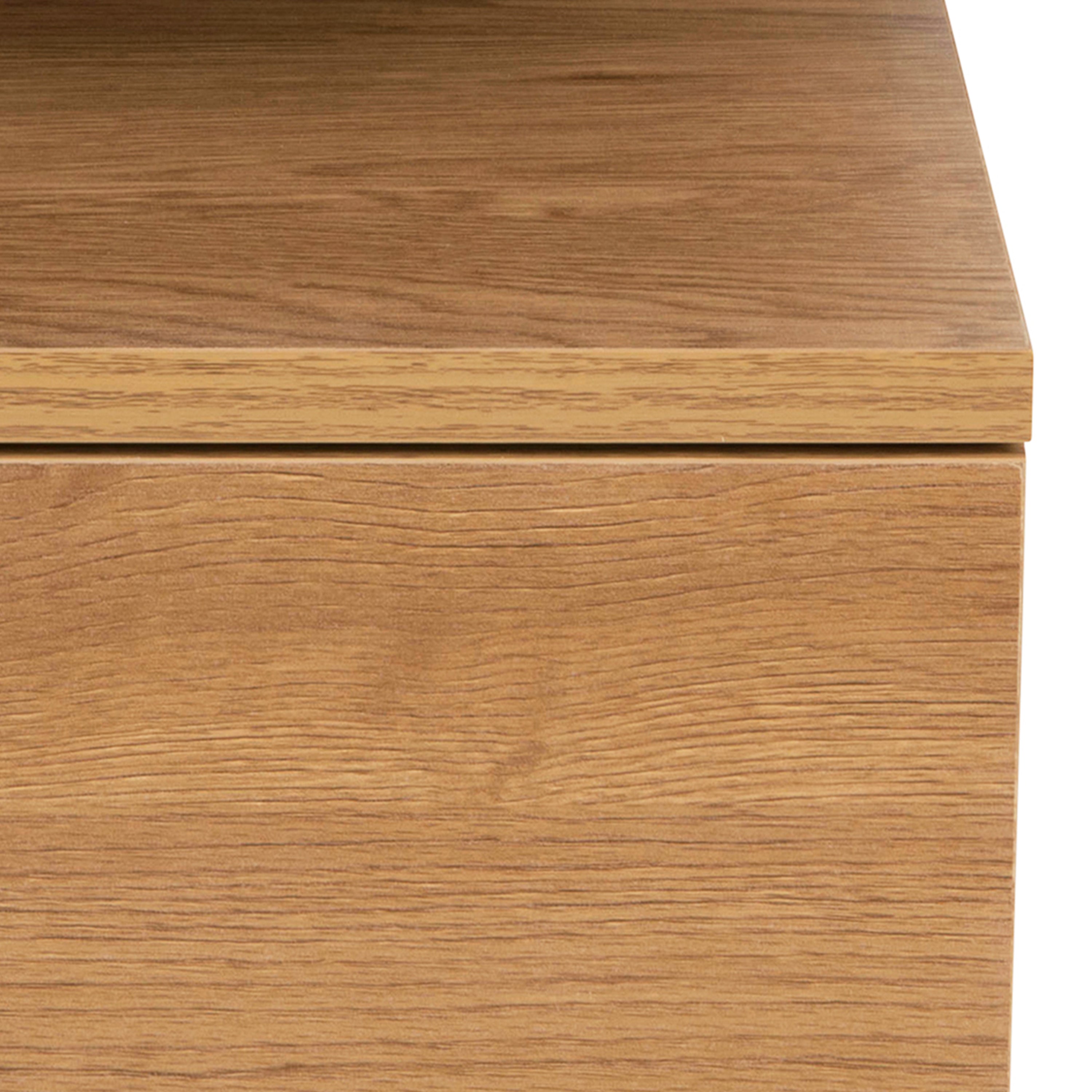 Ashlan Bedside Table with 1 Drawer in Oak – FTG, view 7