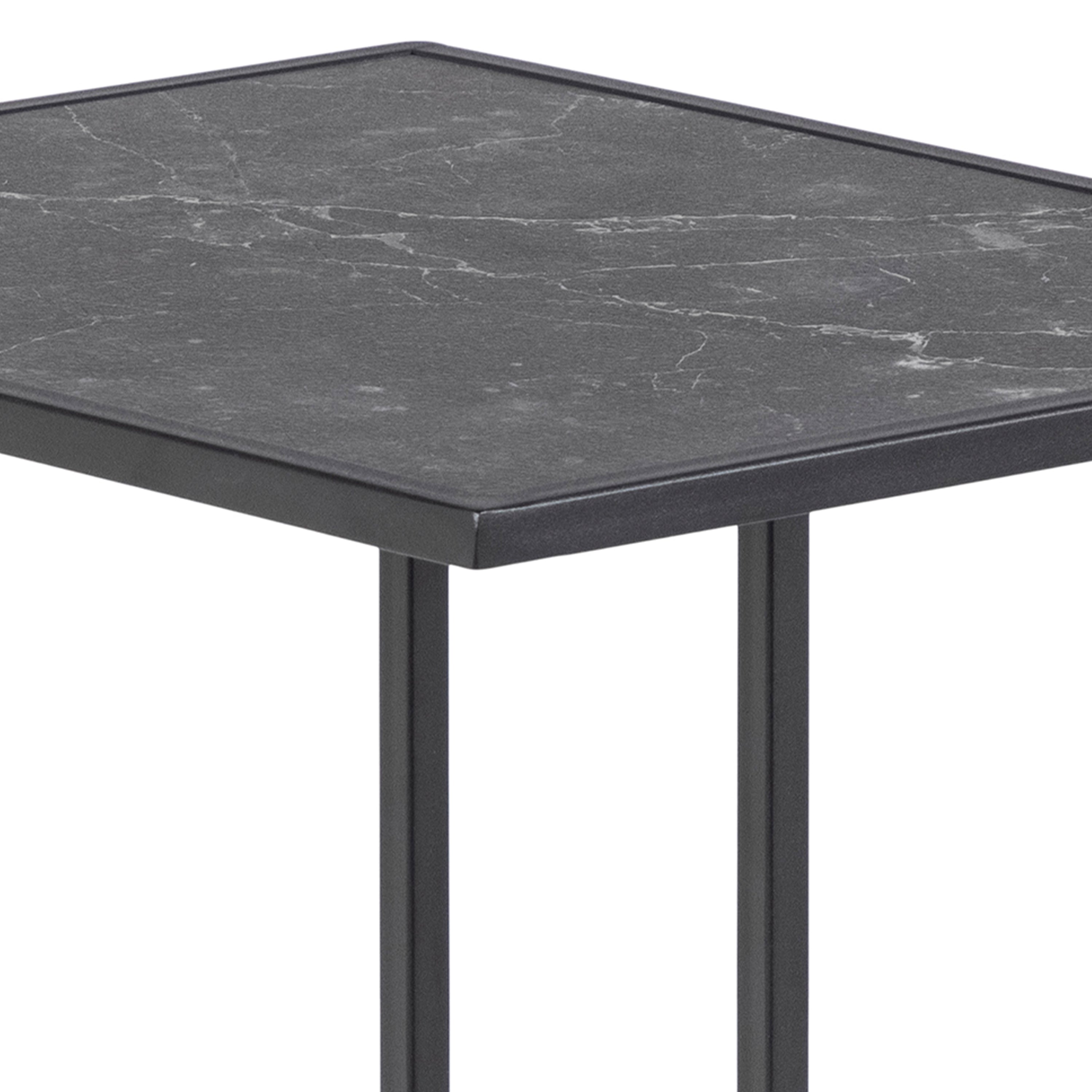 Infinity Side Table in Matt Black – FTG, view 7