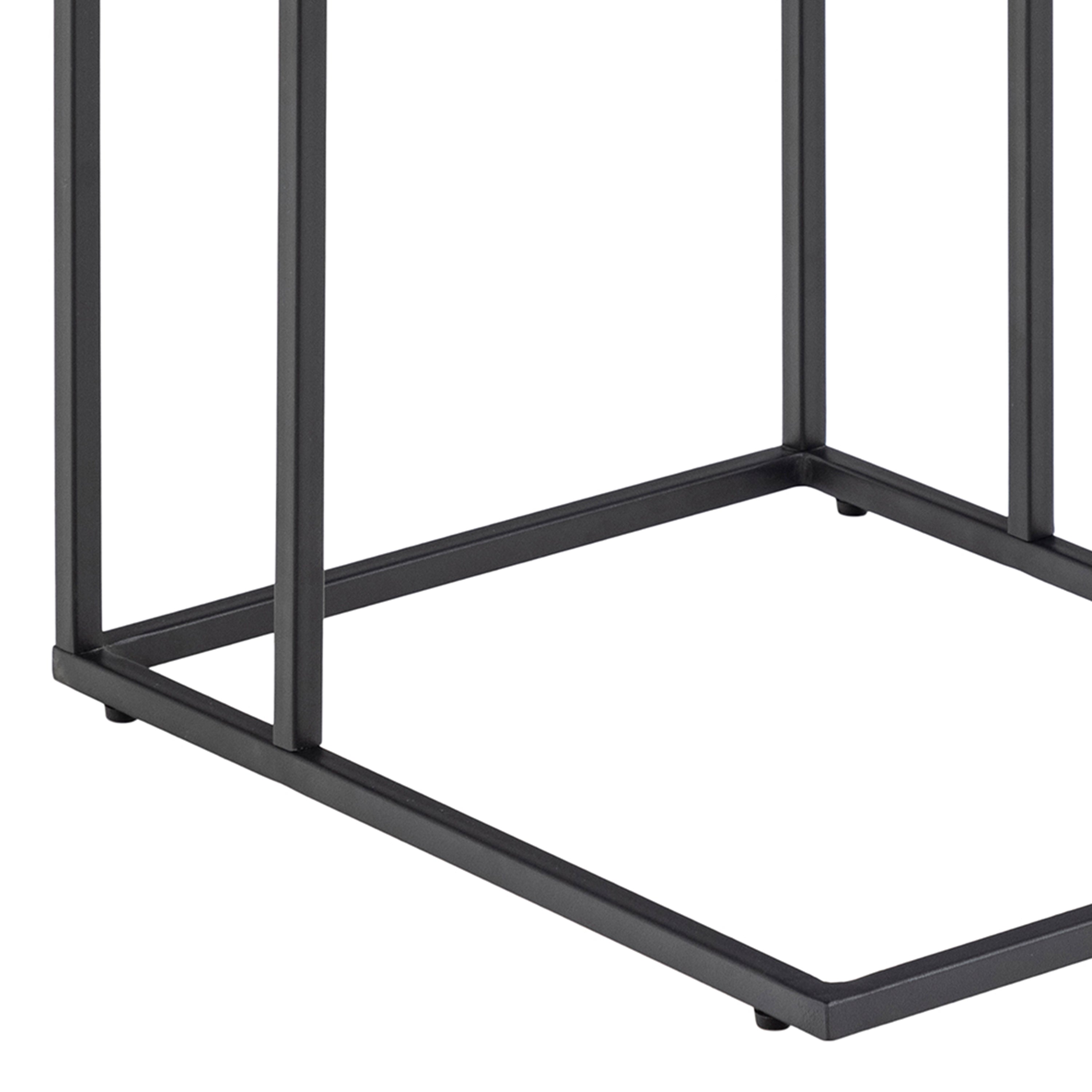 Infinity Side Table in Matt Black – FTG, view 8