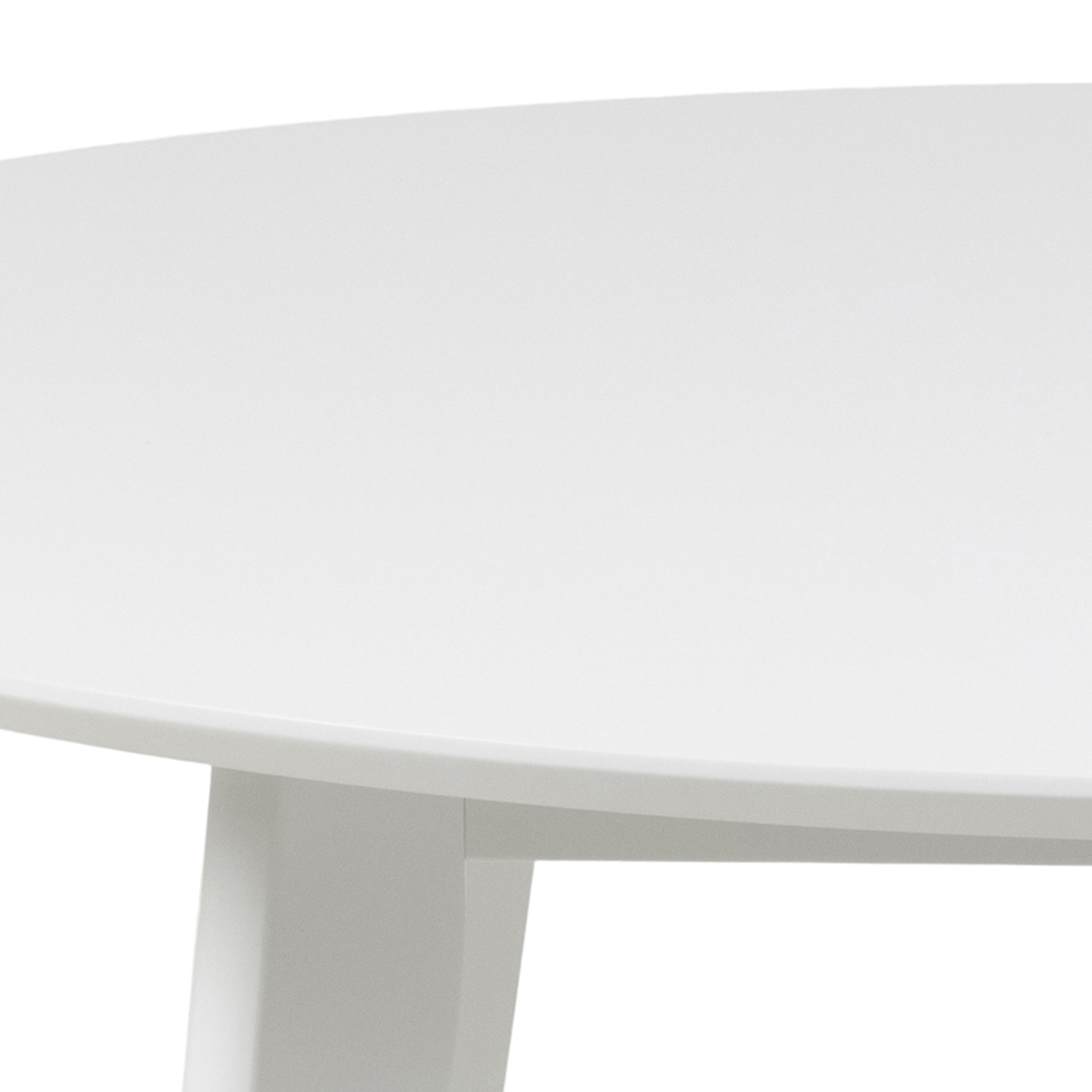 Roxby Round Dining Table in White – FTG, view 5