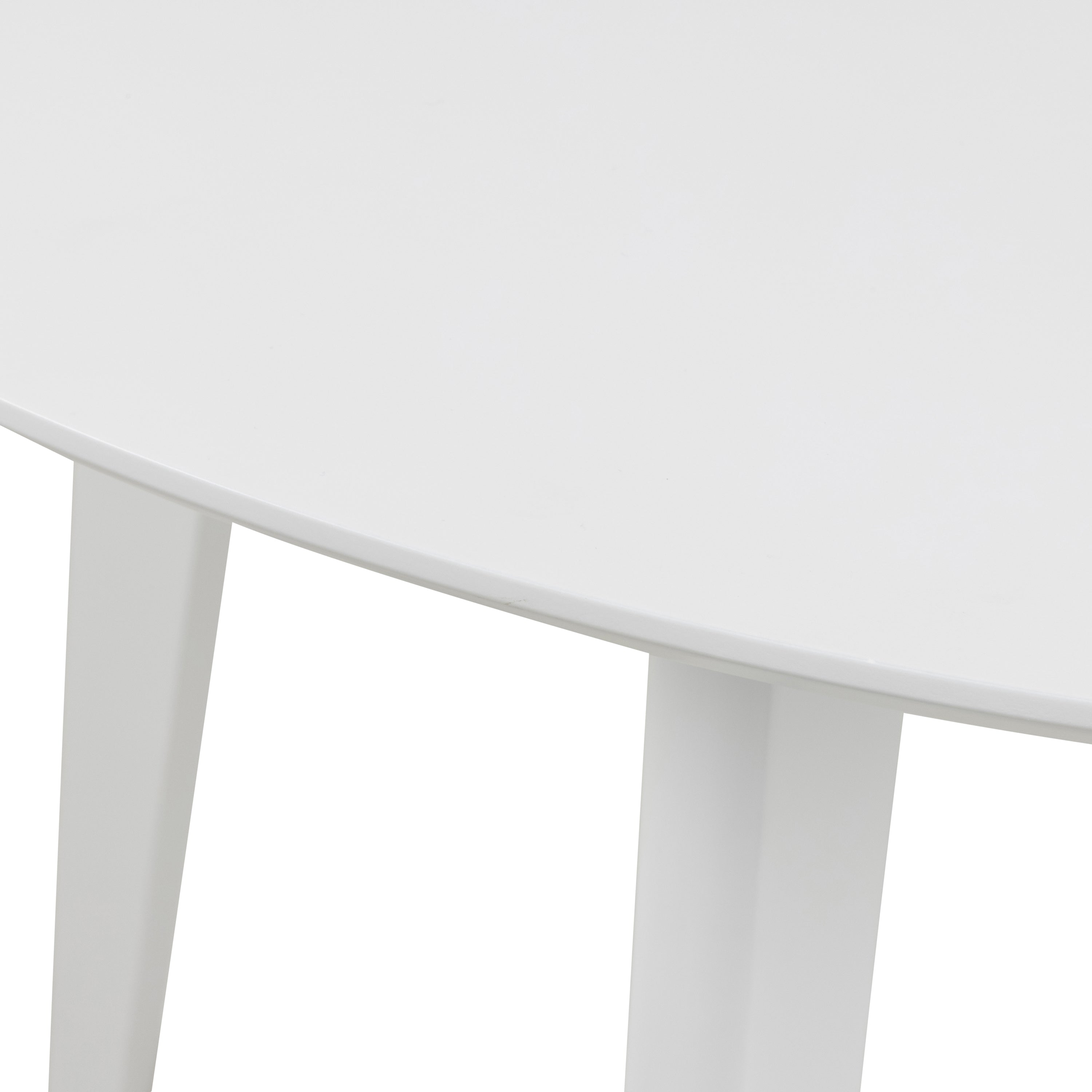 Roxby Round Dining Table in White – FTG, view 8