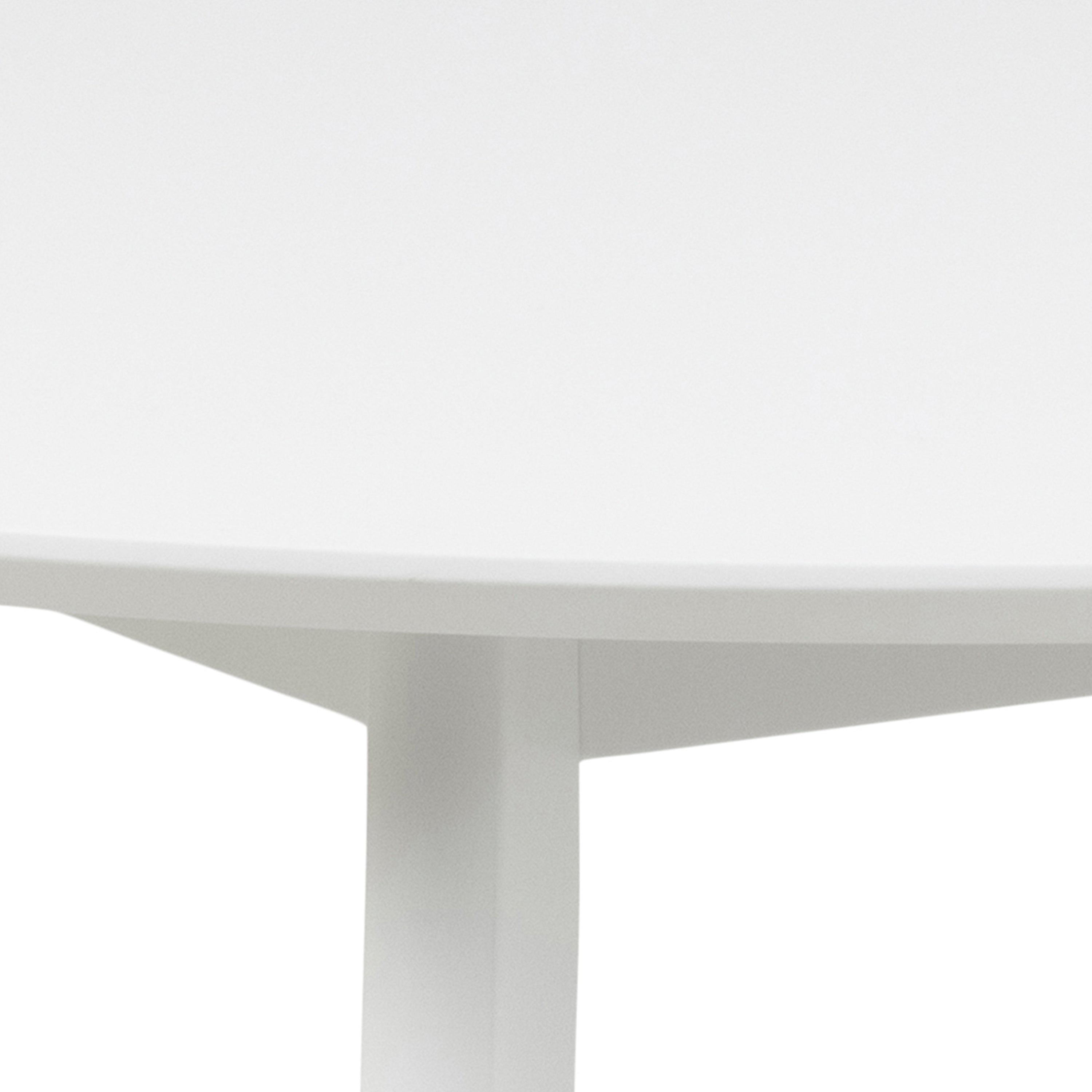 Roxby Round Dining Table in White – FTG, view 9