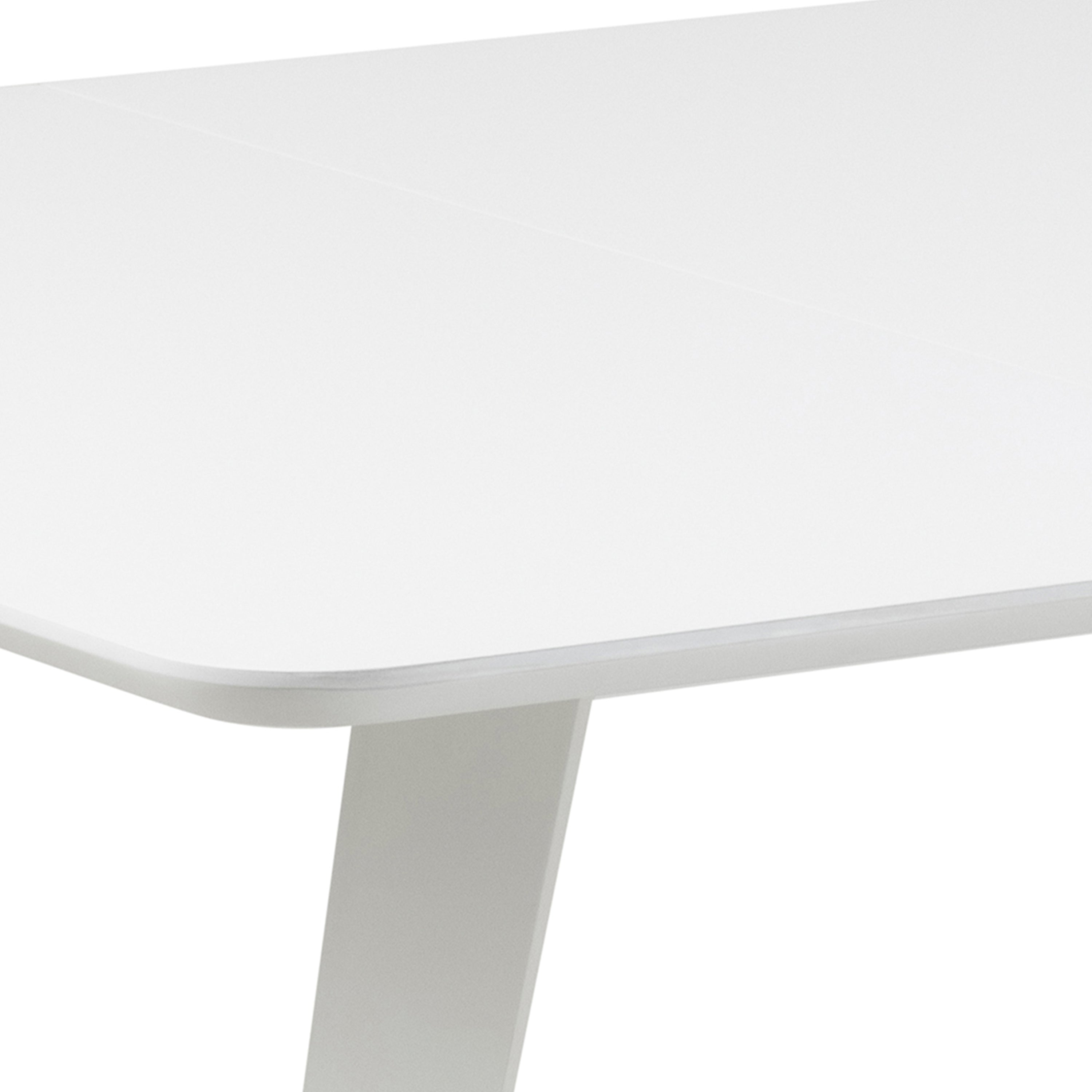 Roxby Square Dining Table in White – FTG, view 7