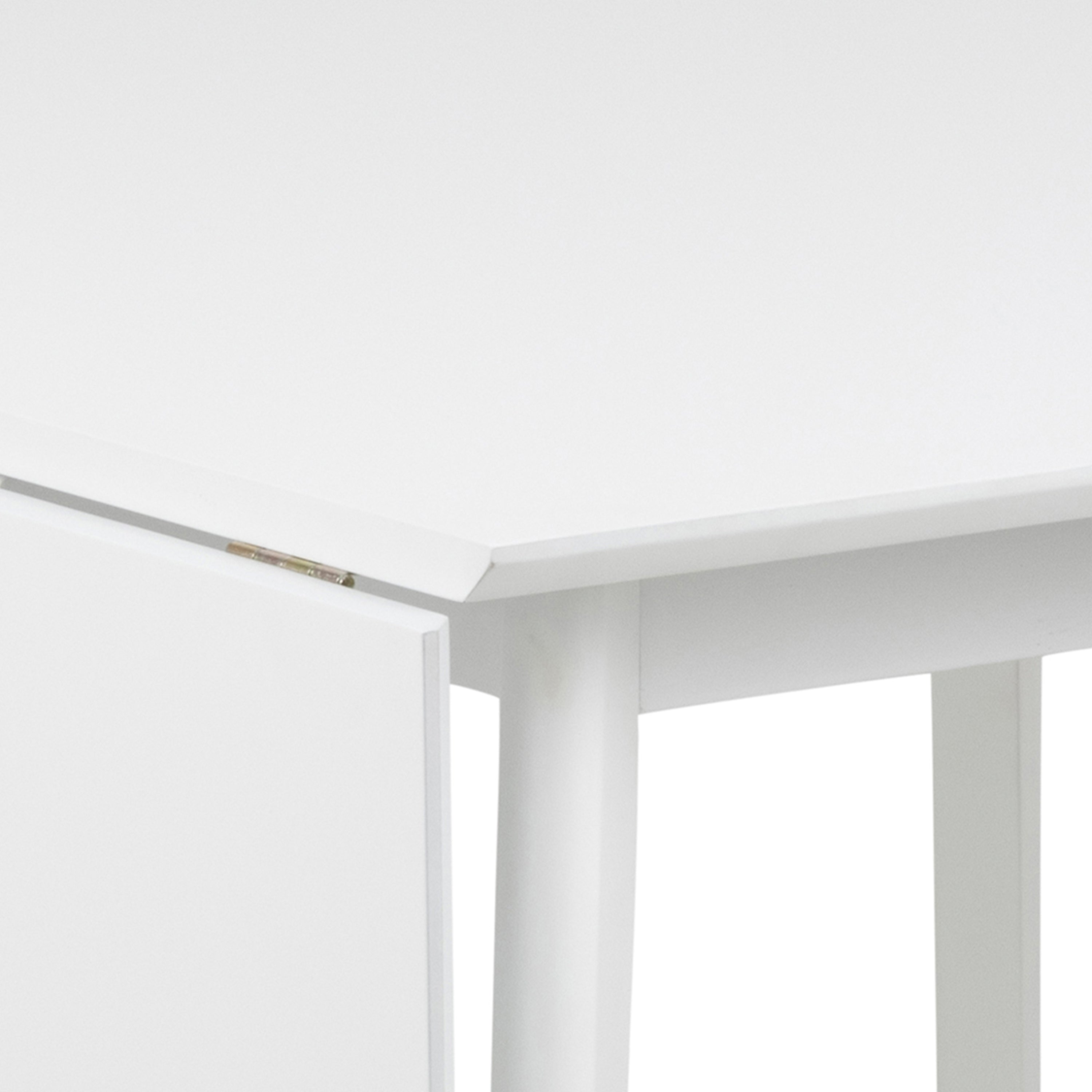 Roxby Square Dining Table in White Included 2 Roxby Dining Chair in White – FTG, view 5