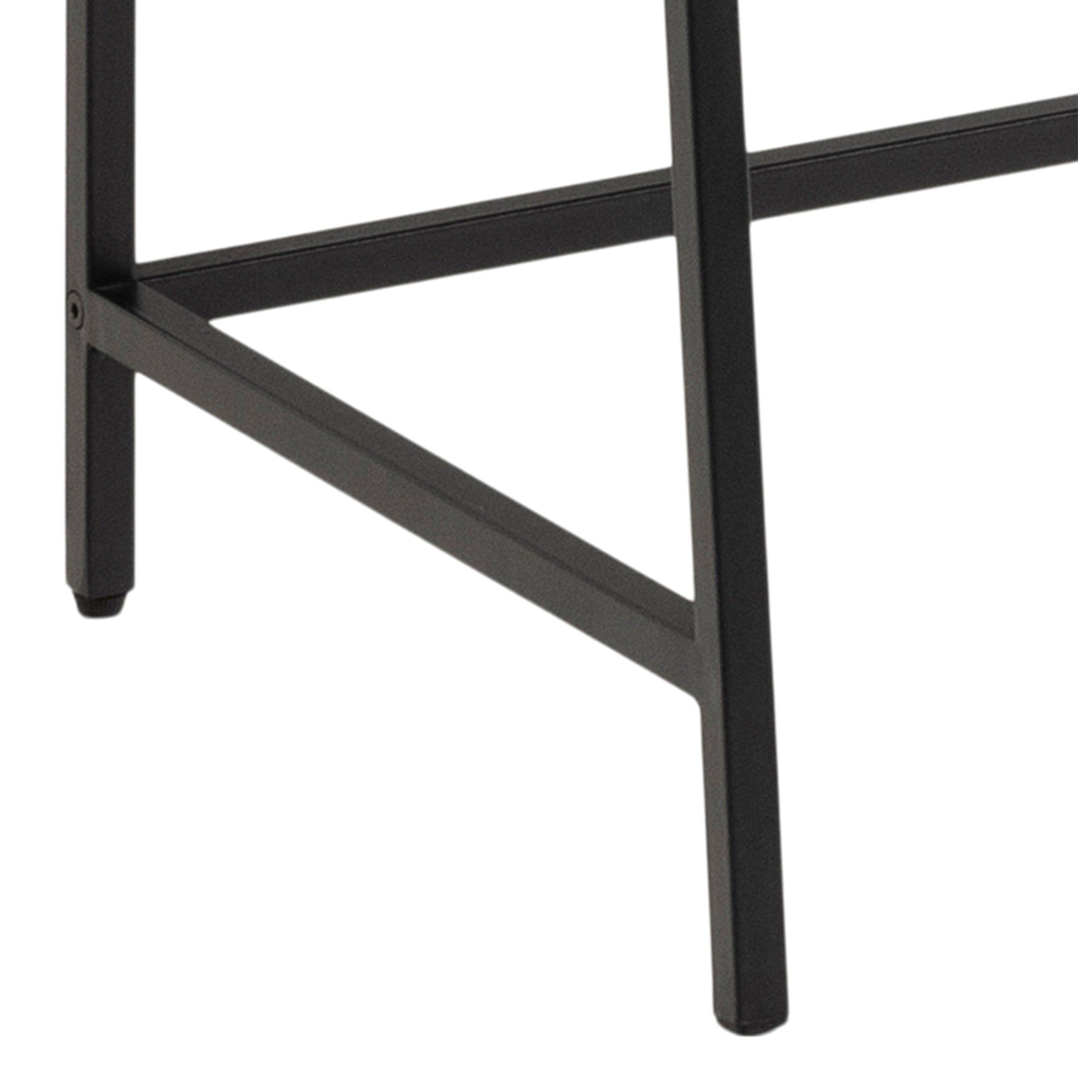 Seaford Bookcase Desk with 1 Drawer in Black and Oak – FTG, view 7