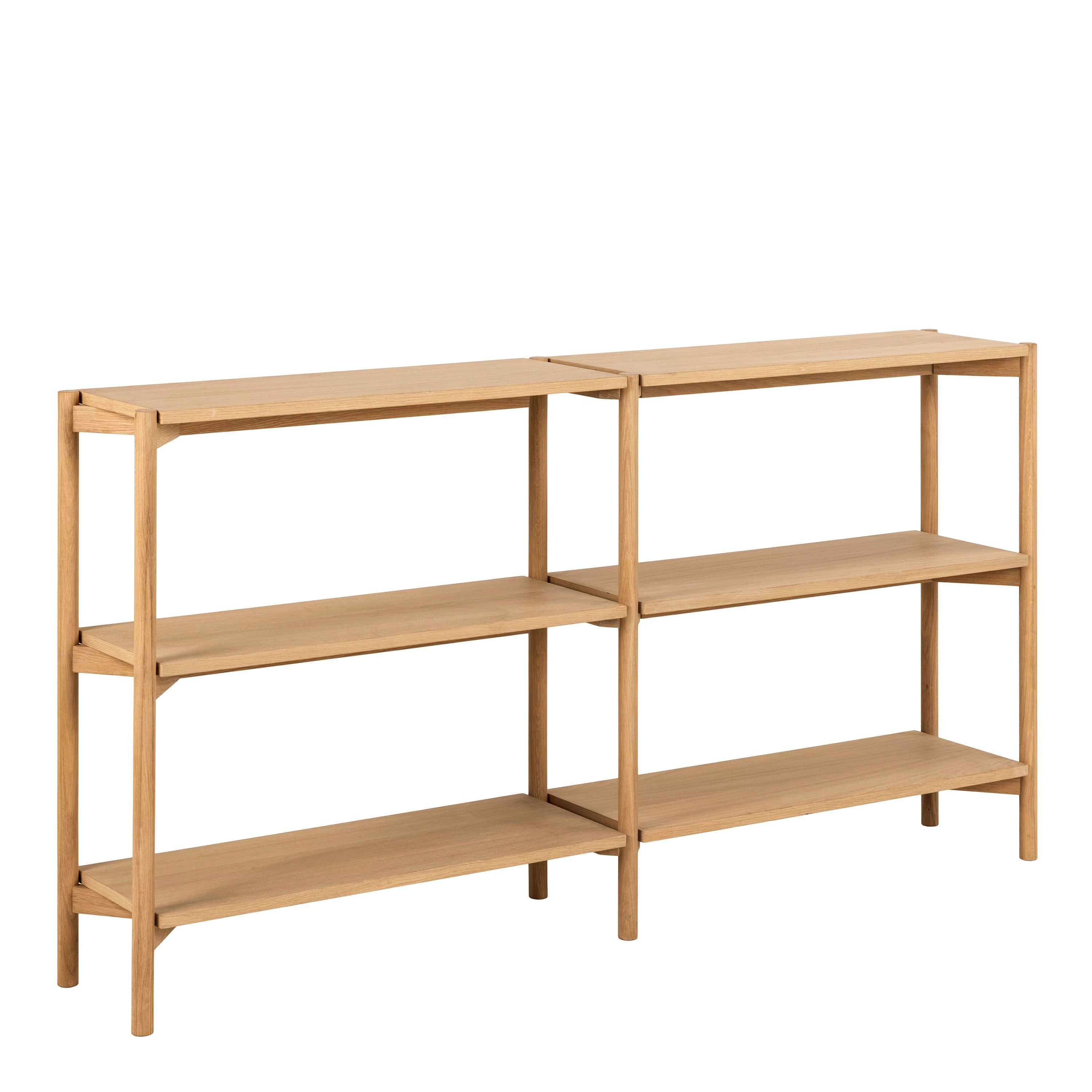 Braidwood Bookcase with 4 Shelves in Oak – FTG