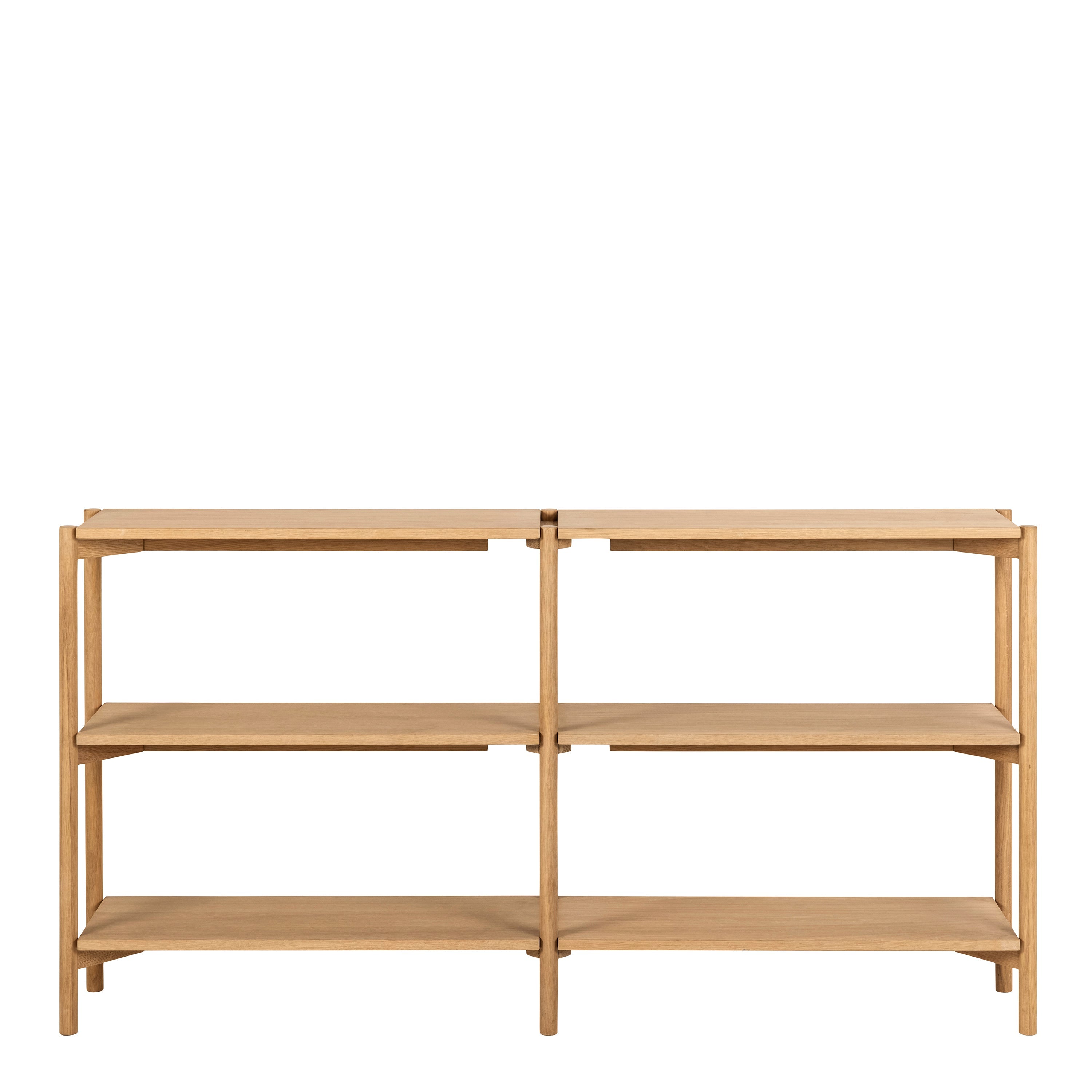Braidwood Bookcase with 4 Shelves in Oak – FTG, view 2