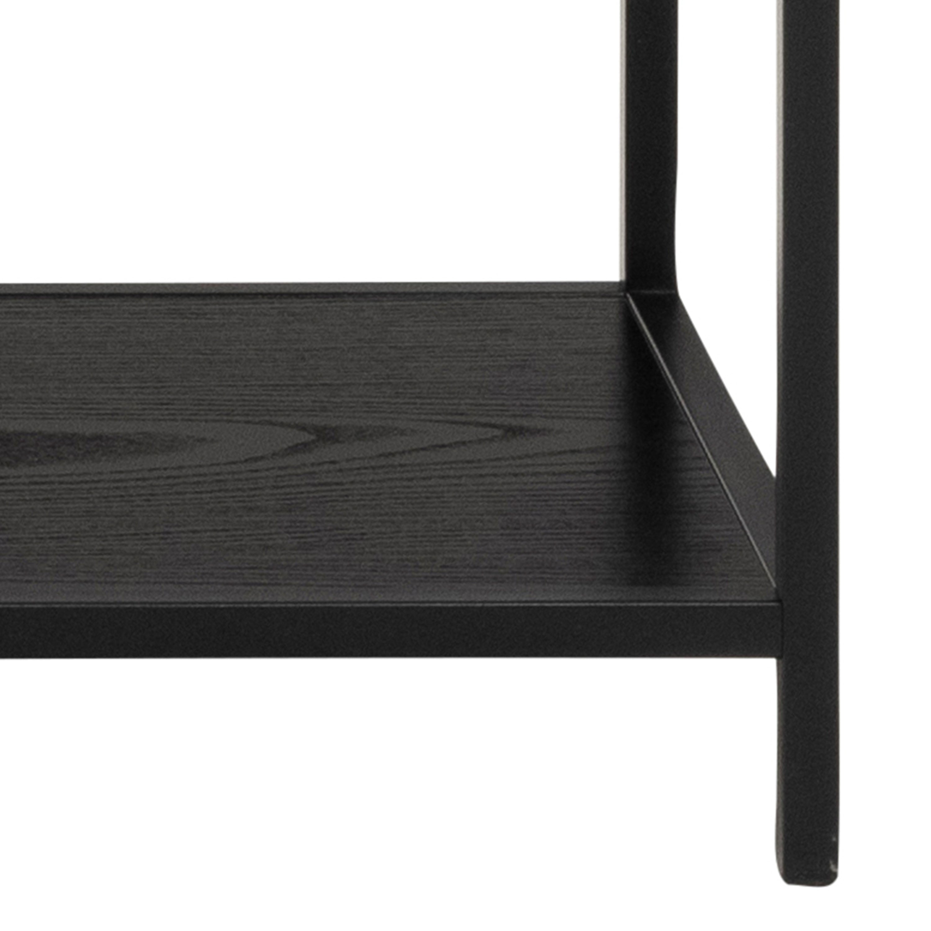 Seaford Bookcase with 4 Shelves in Black – FTG, view 8