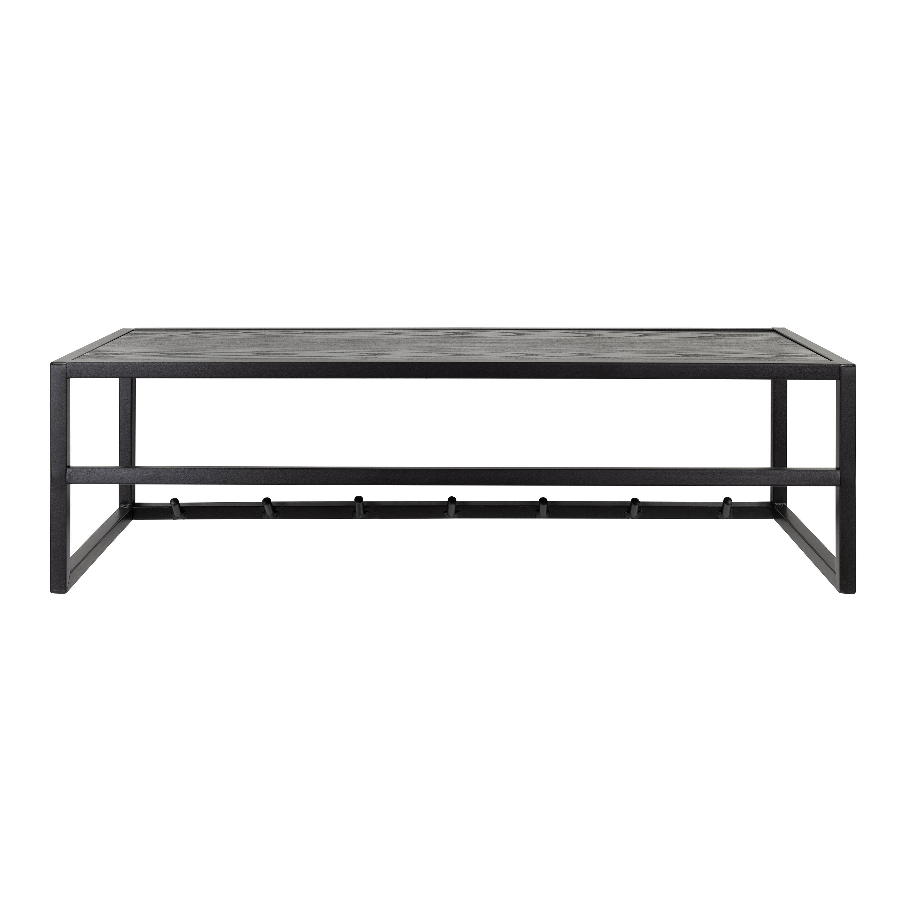 Seaford Coat Rack in Black And Oak – FTG, view 2