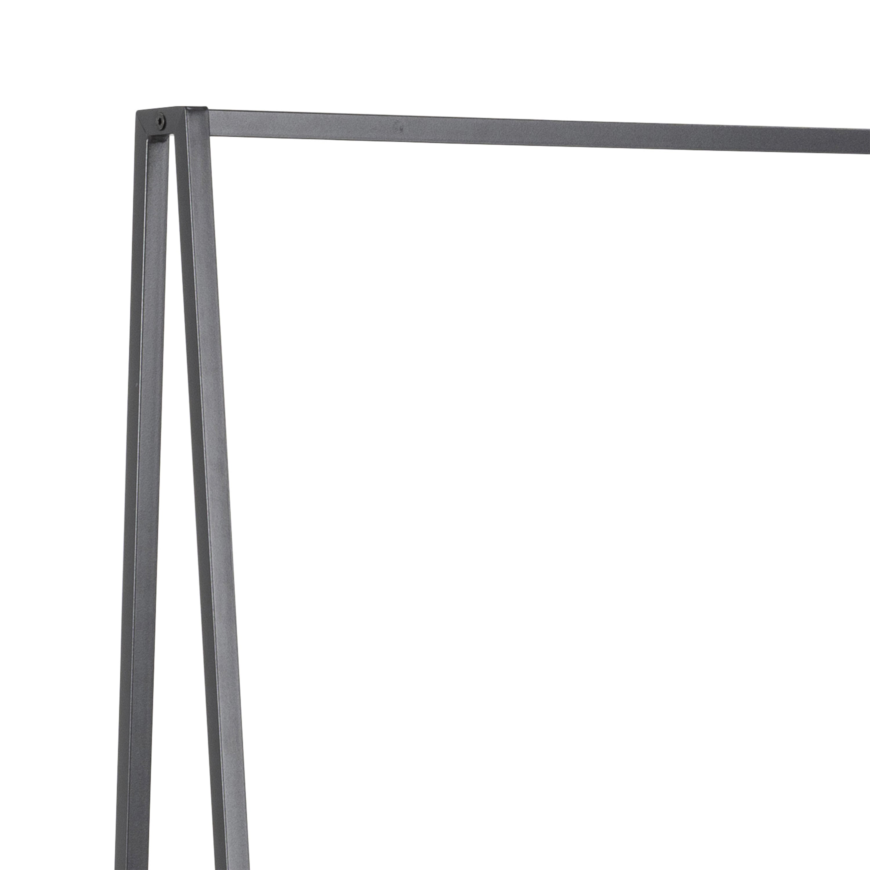 Seaford Clothes Rack with 2 shelves in Black – FTG, view 6