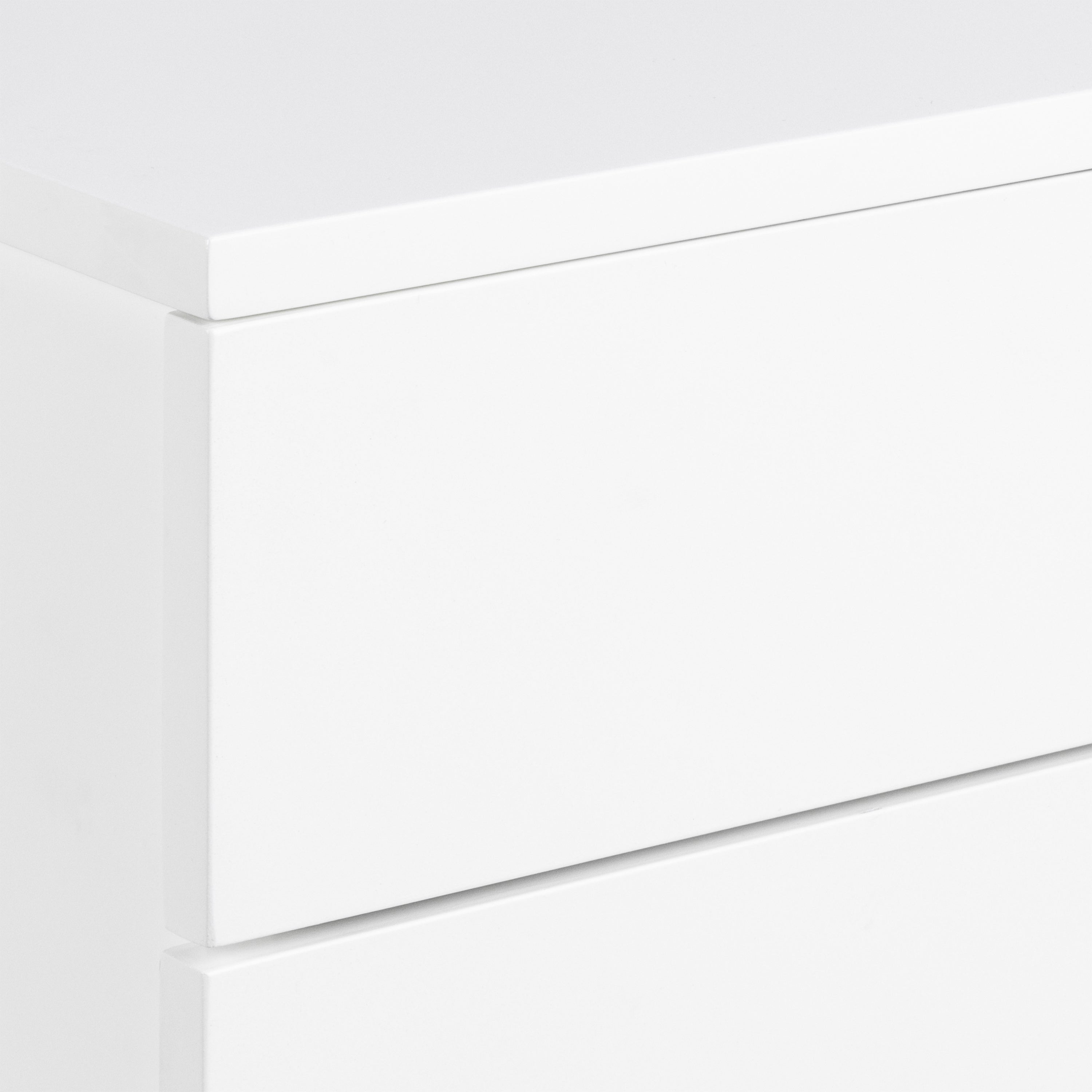 Avignon Bedside Table with 2 Drawers in White – FTG, view 6