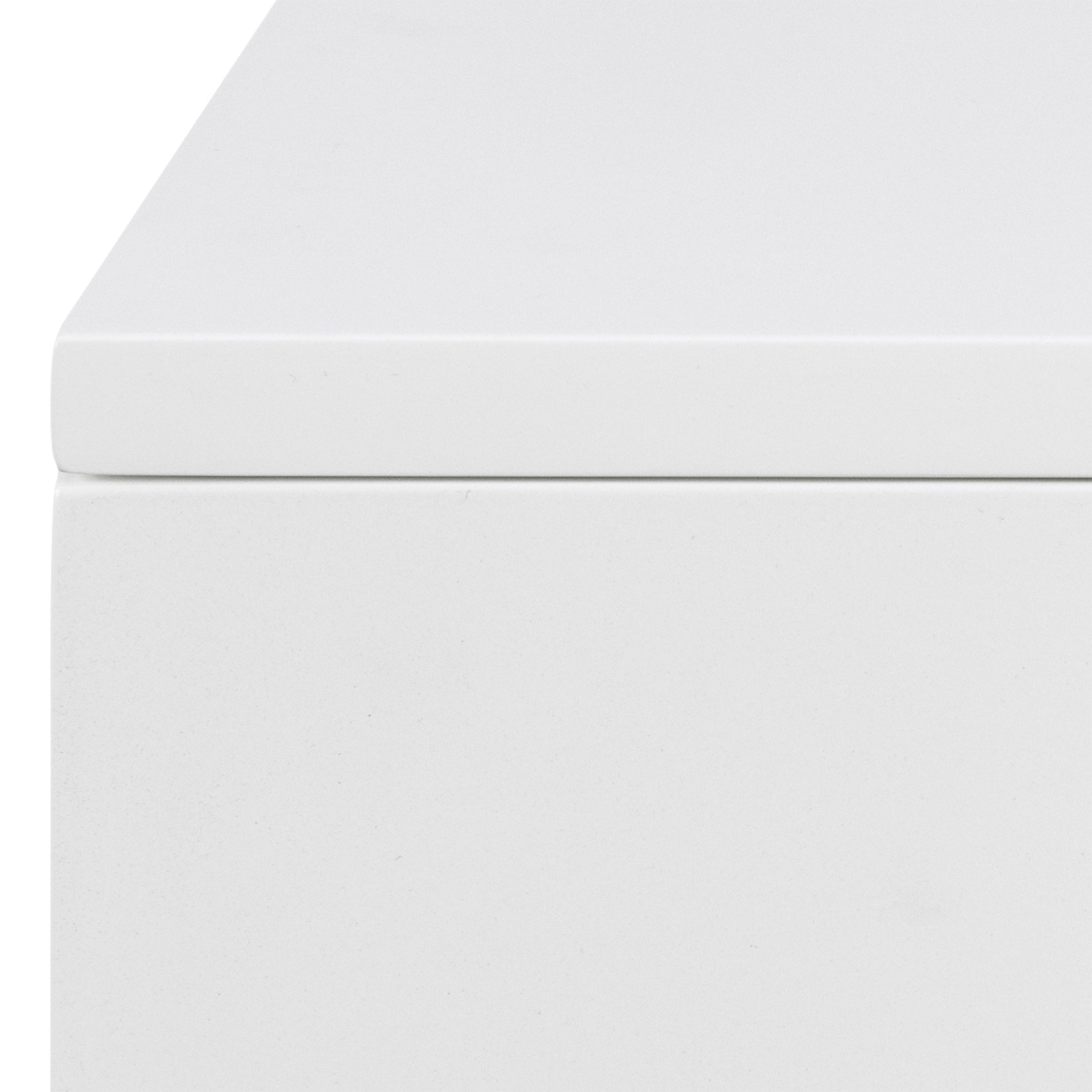 Avignon Bedside Table with 2 Drawers in White – FTG, view 7