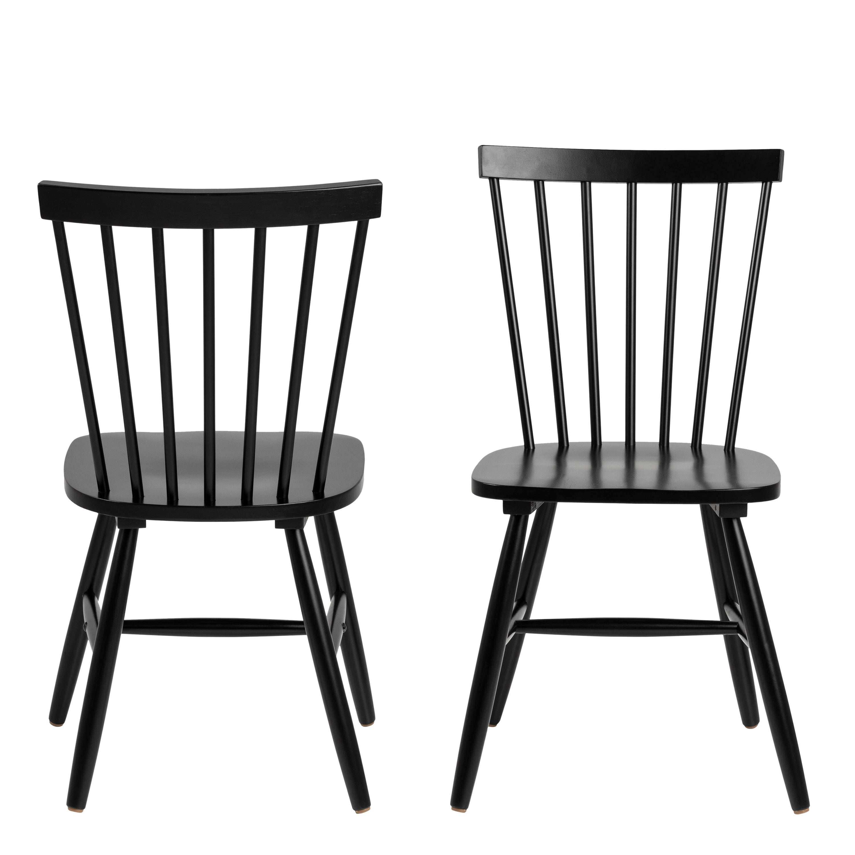 Riano Dining Chairs in Black Set of 2 – FTG, view 2