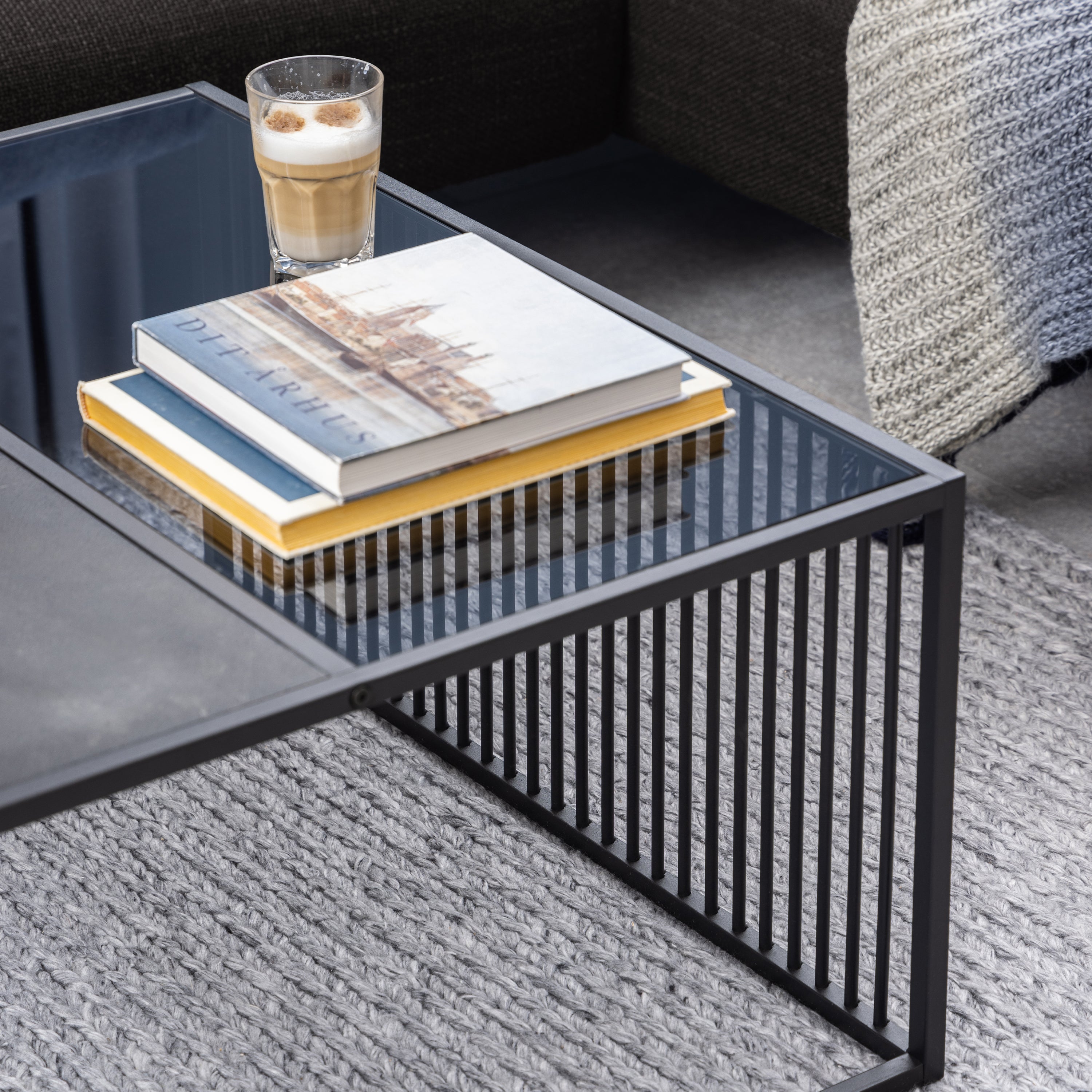 Strington Square Coffee Table in Black – FTG, view 7