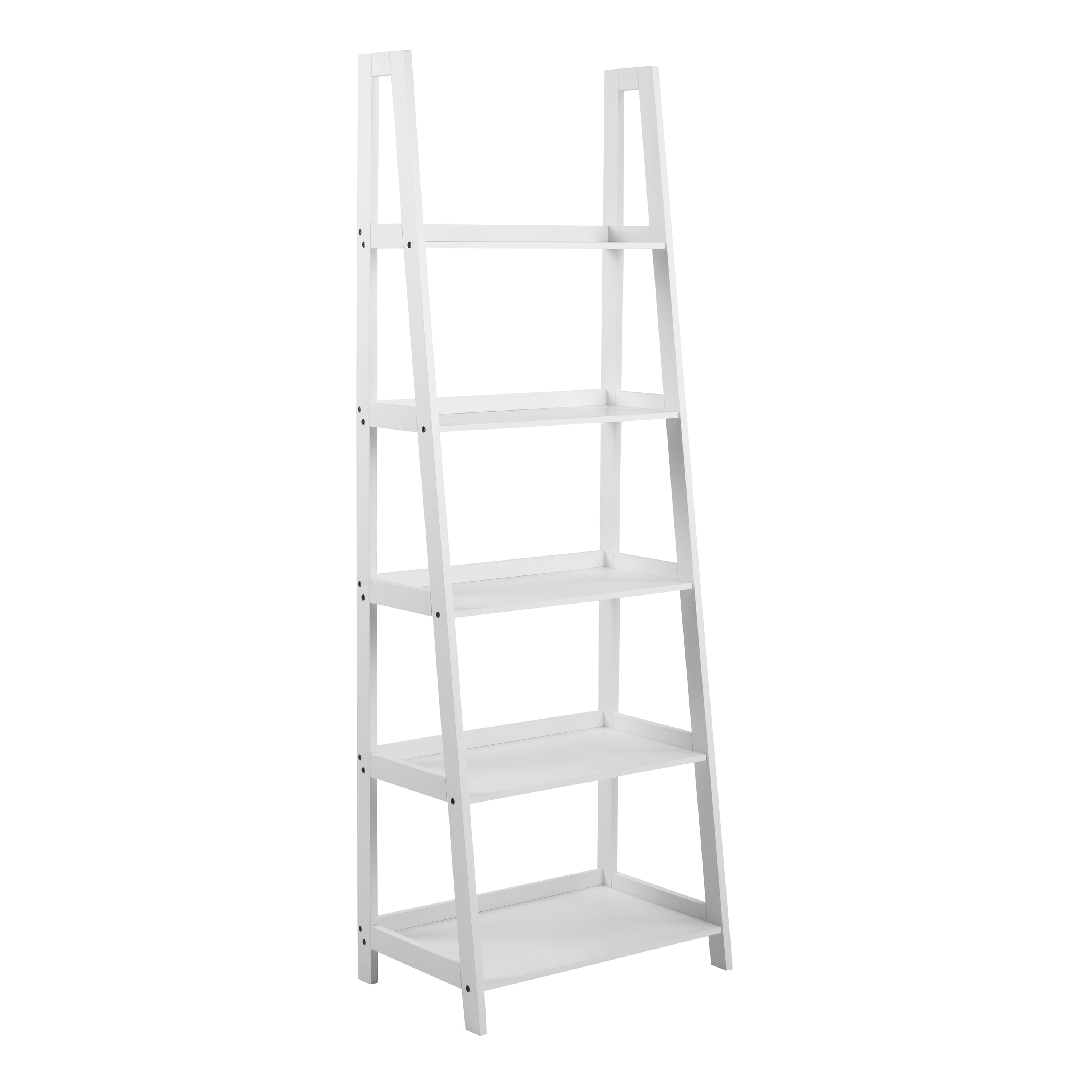 Wally Bookcase with 5 shelves in White – FTG