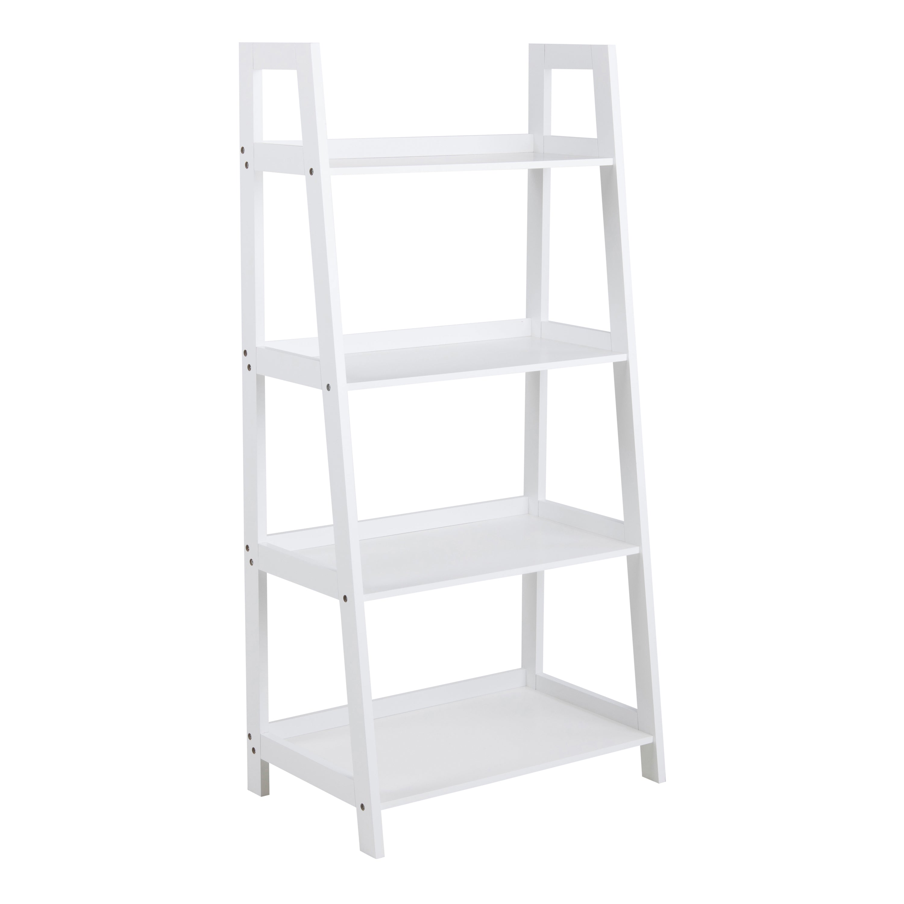 Wally Bookcase with 4 Shelves in White – FTG