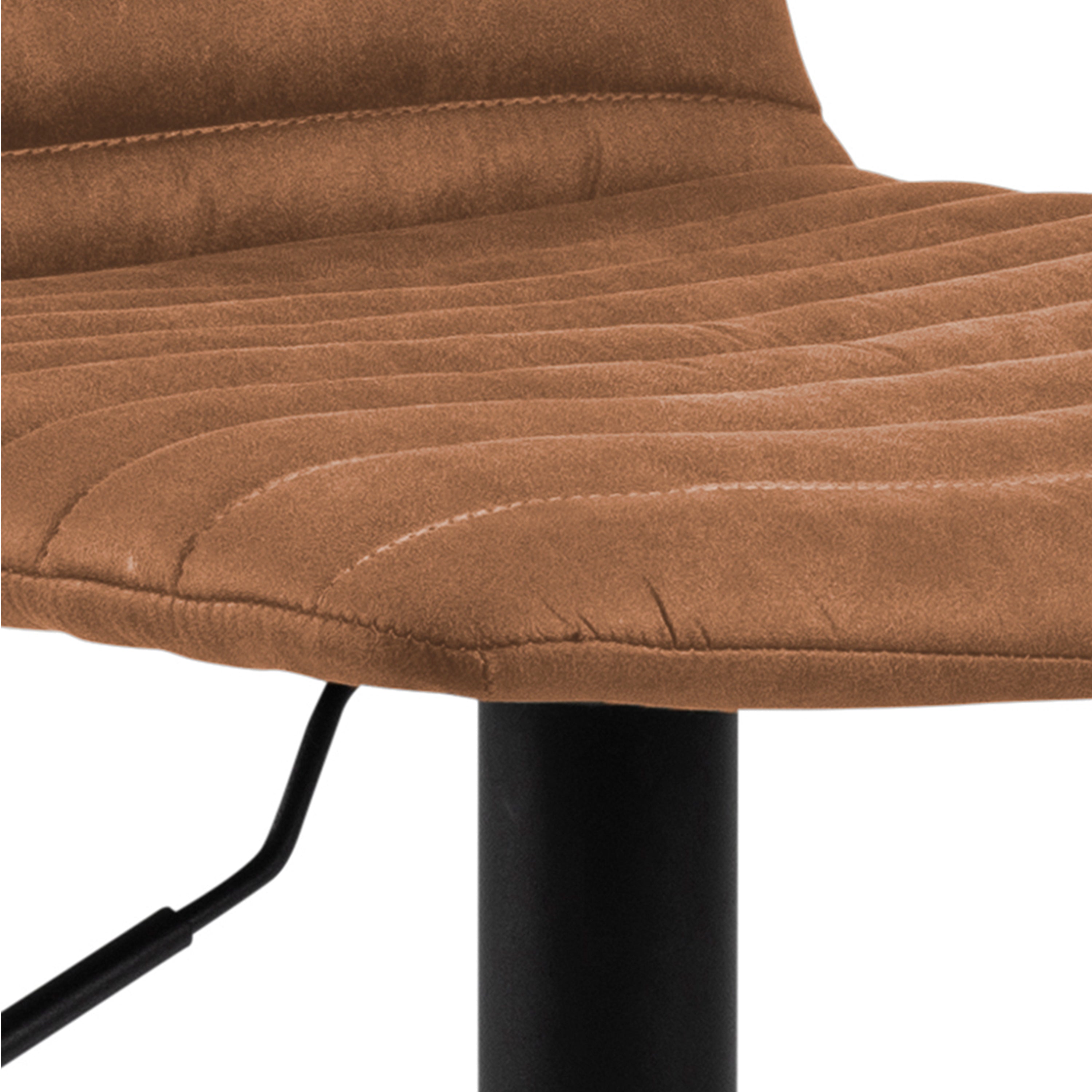 Kimmy Bar Stool with Brown Fabric in Set of 2 – FTG, view 8