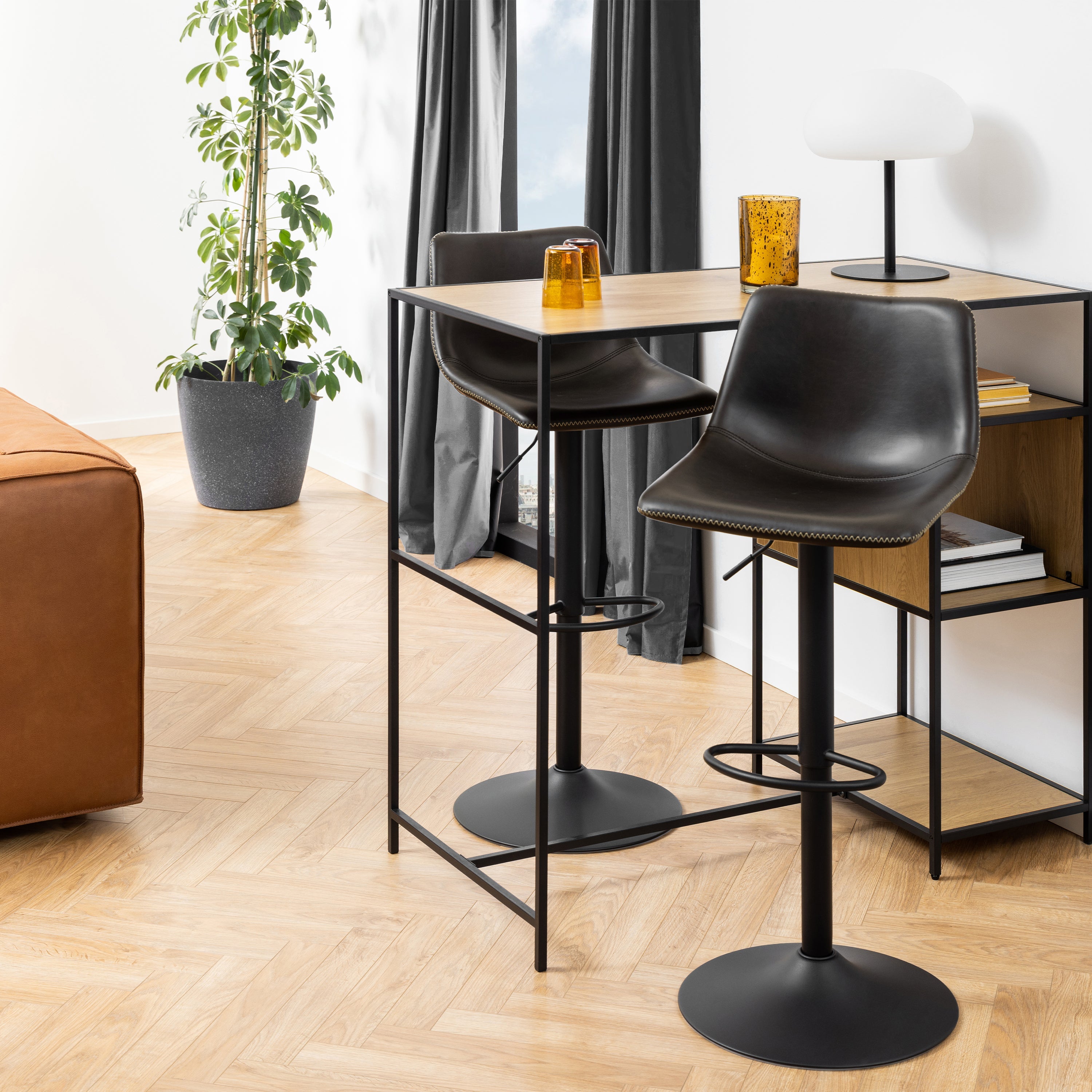 I_Oregon Bar Stool in Black, One Supplied – FTG, view 4