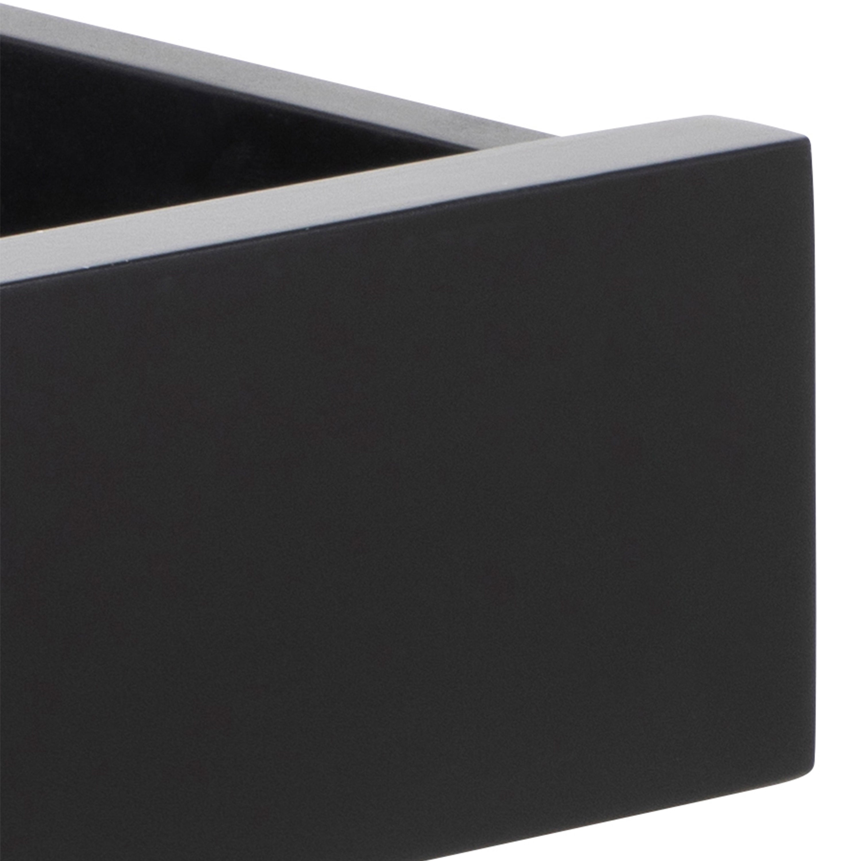 Cholet Square Bedside Table with 1 Drawer in Black – FTG, view 7