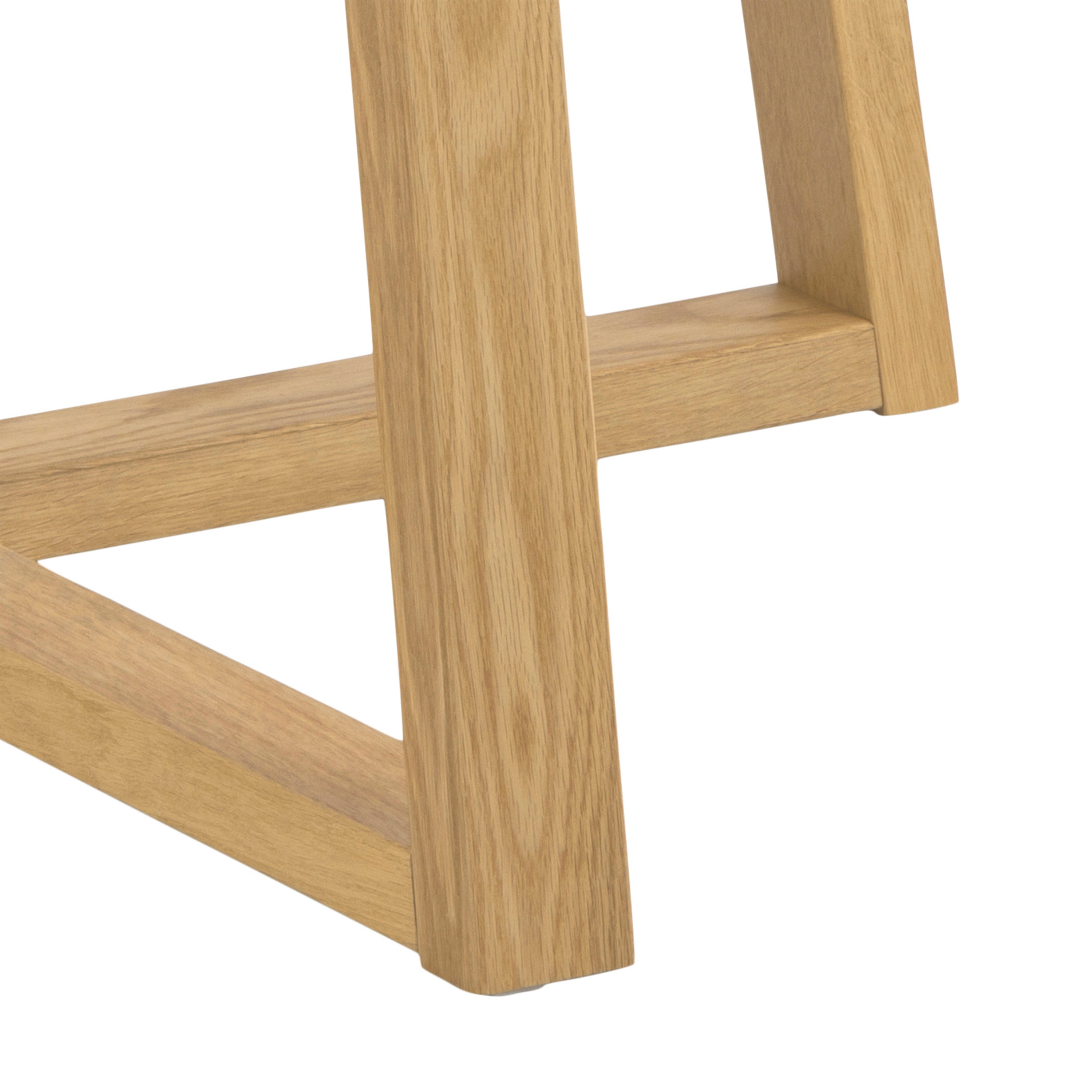 Malika Round Dining Table in Oak – FTG, view 7
