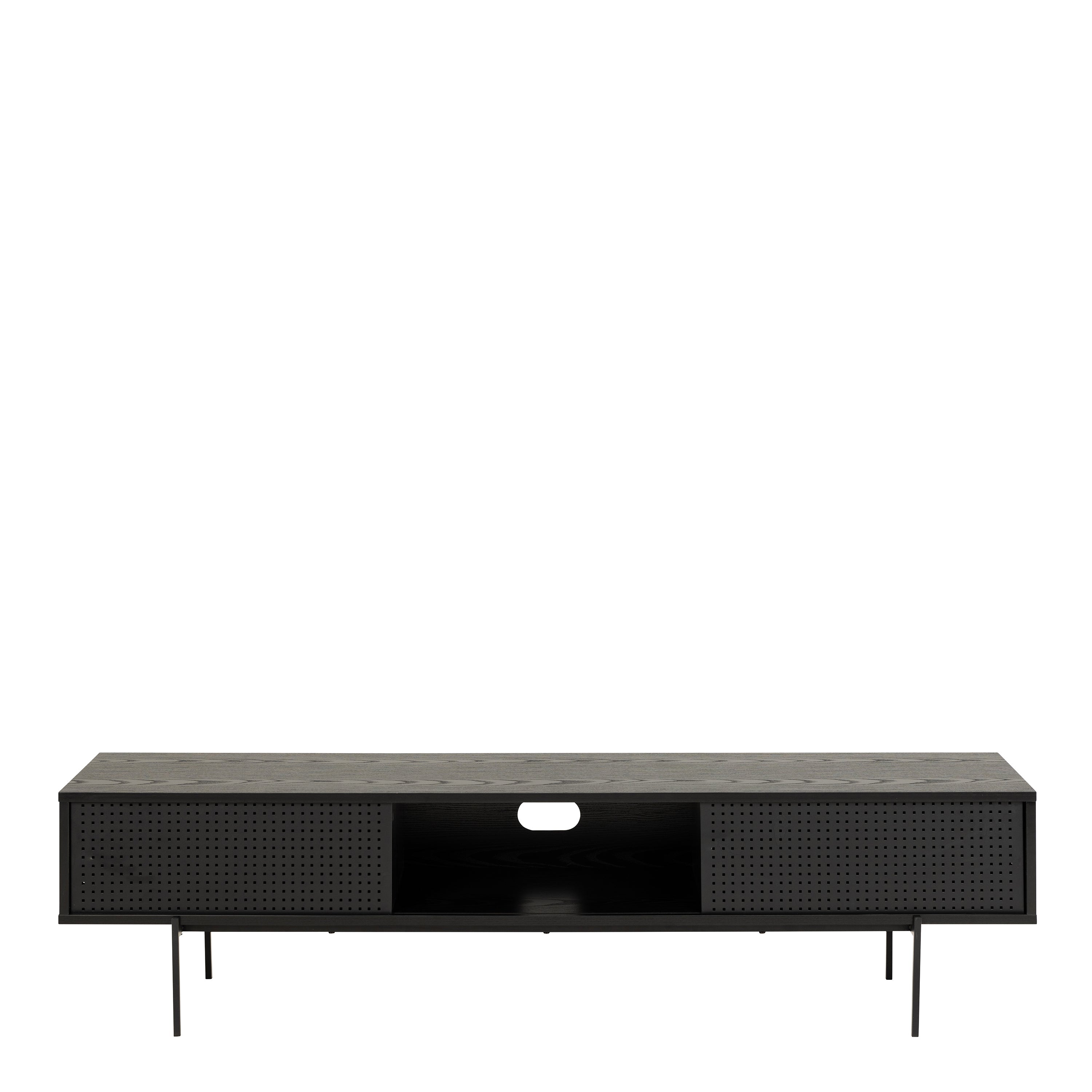 Angus TV Unit in Black – FTG, view 2