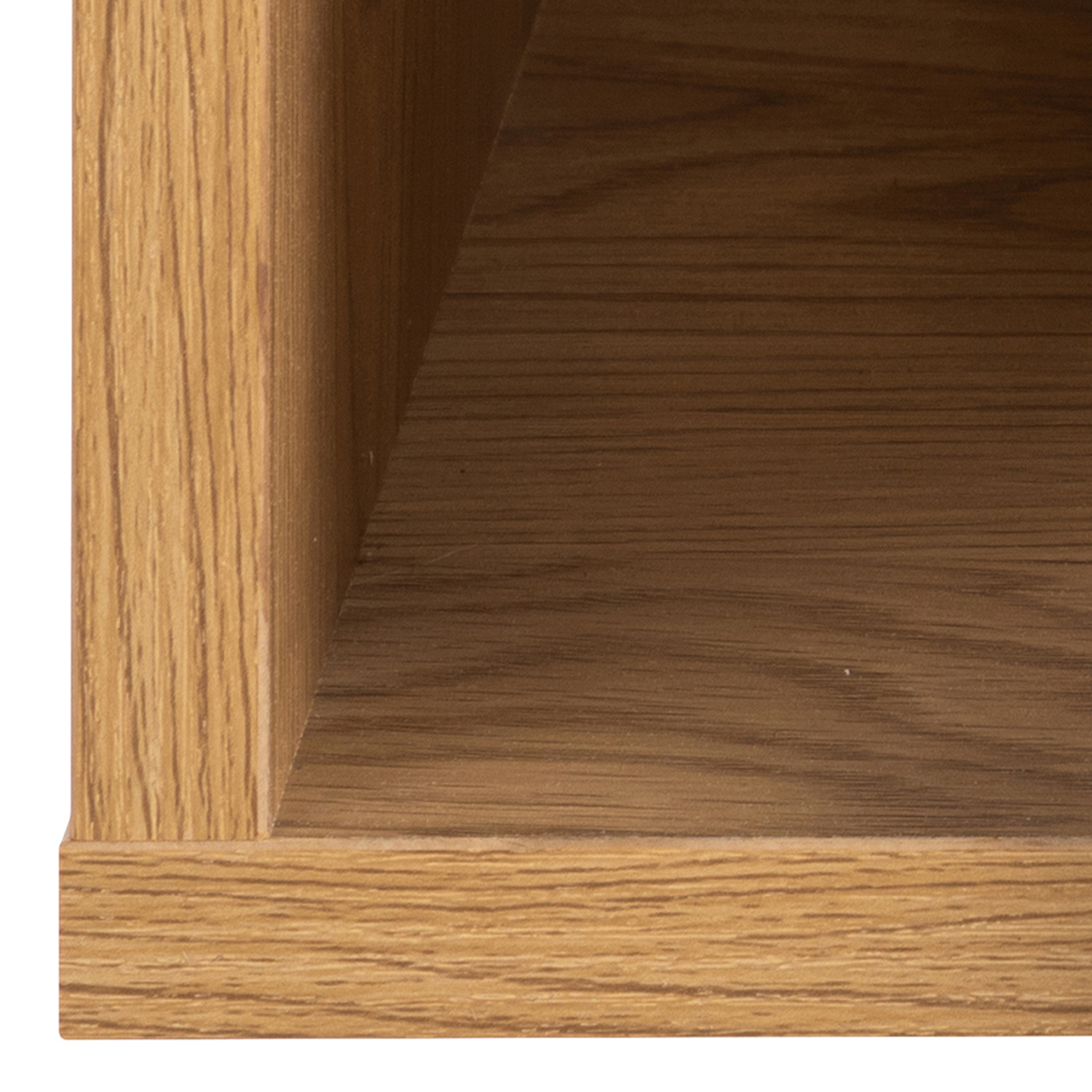 Ashlan Square Bedside Table with 1 Drawers in Oak – FTG, view 10