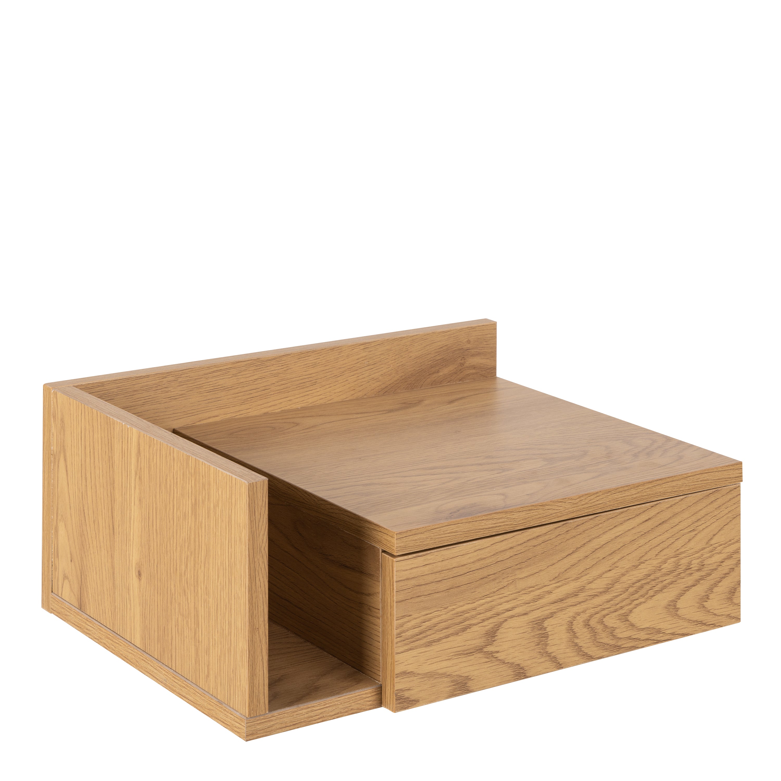 Ashlan Square Bedside Table with 1 Drawers in Oak – FTG