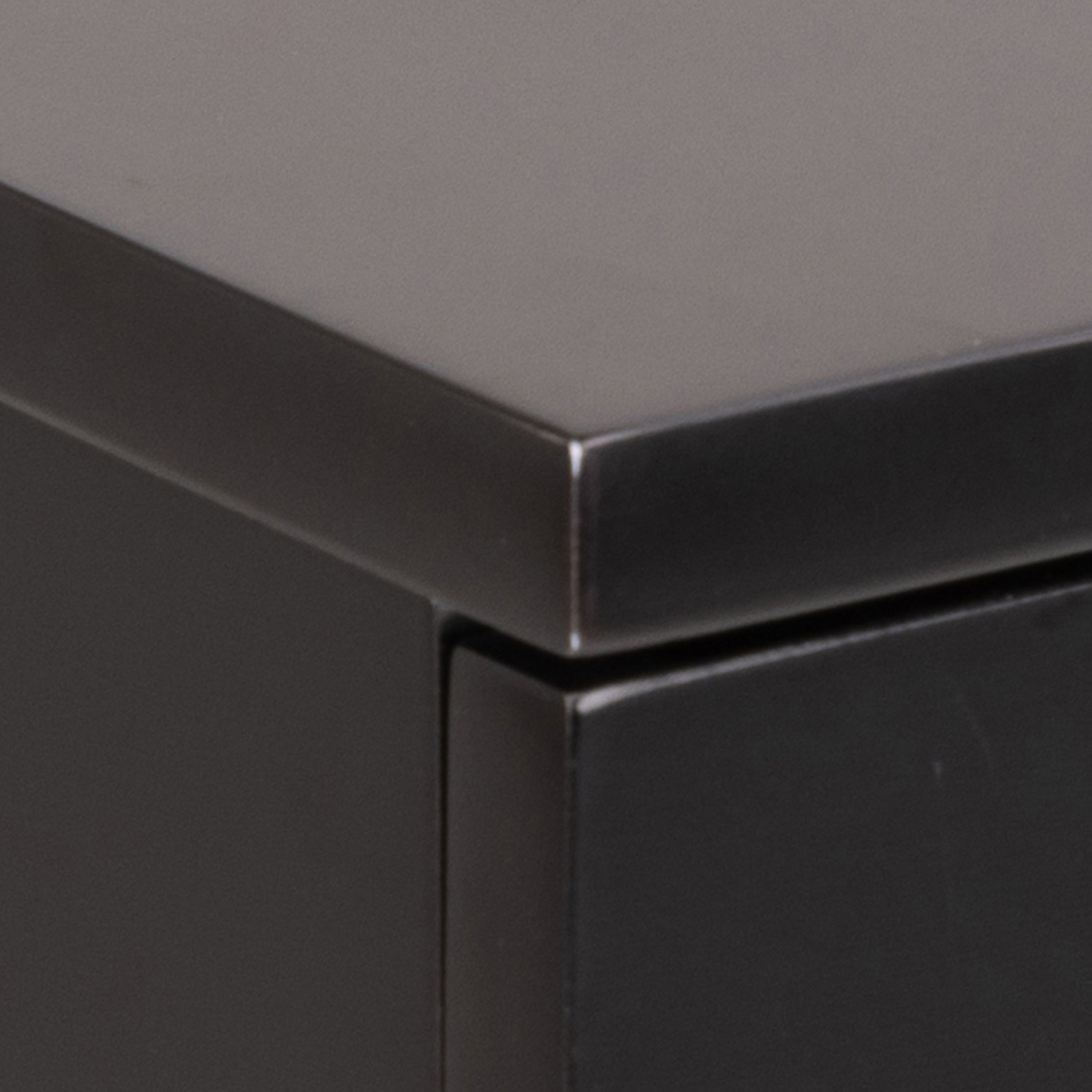 Ashlan Bedside Table in Black – FTG, view 10