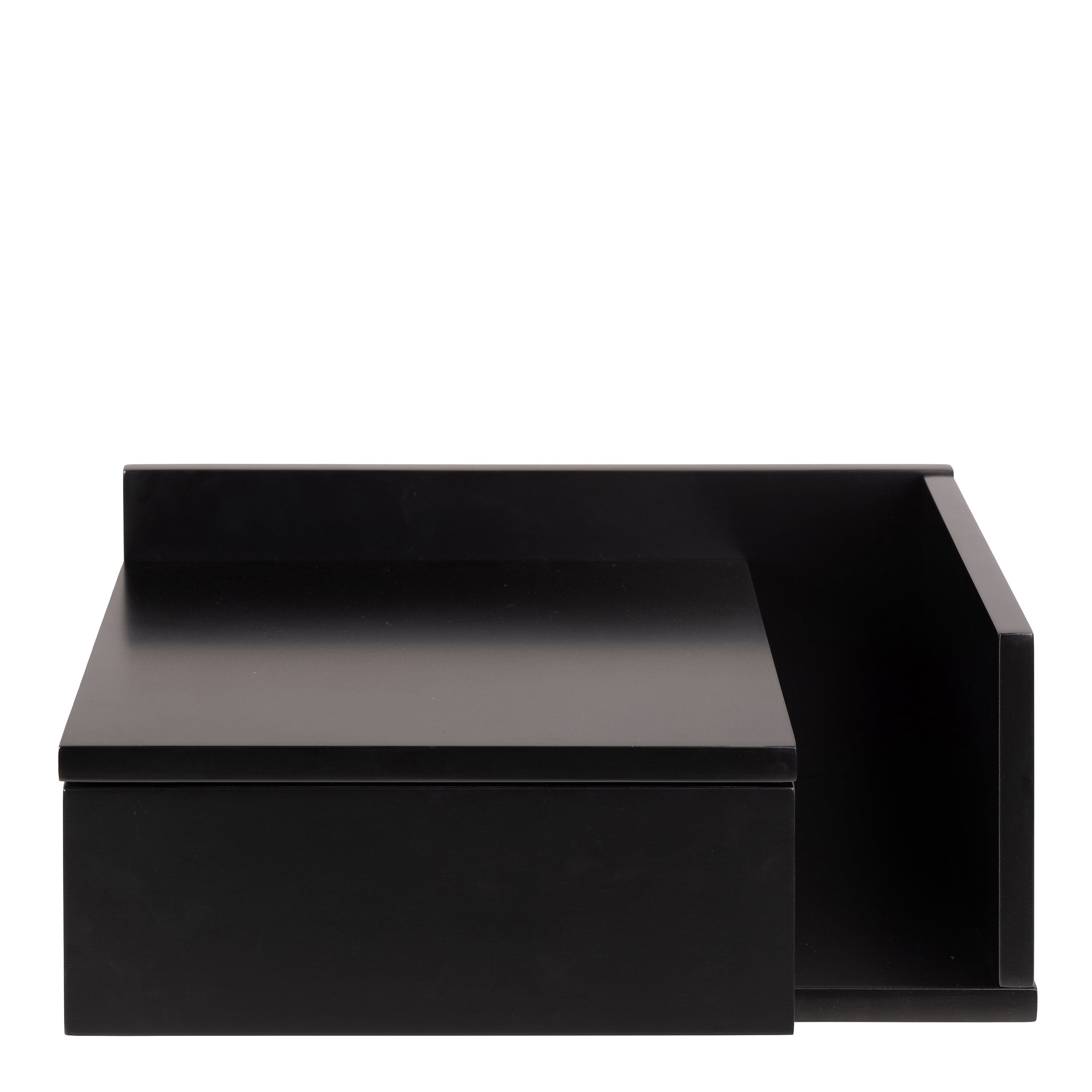 Ashlan Bedside Table in Black – FTG, view 2