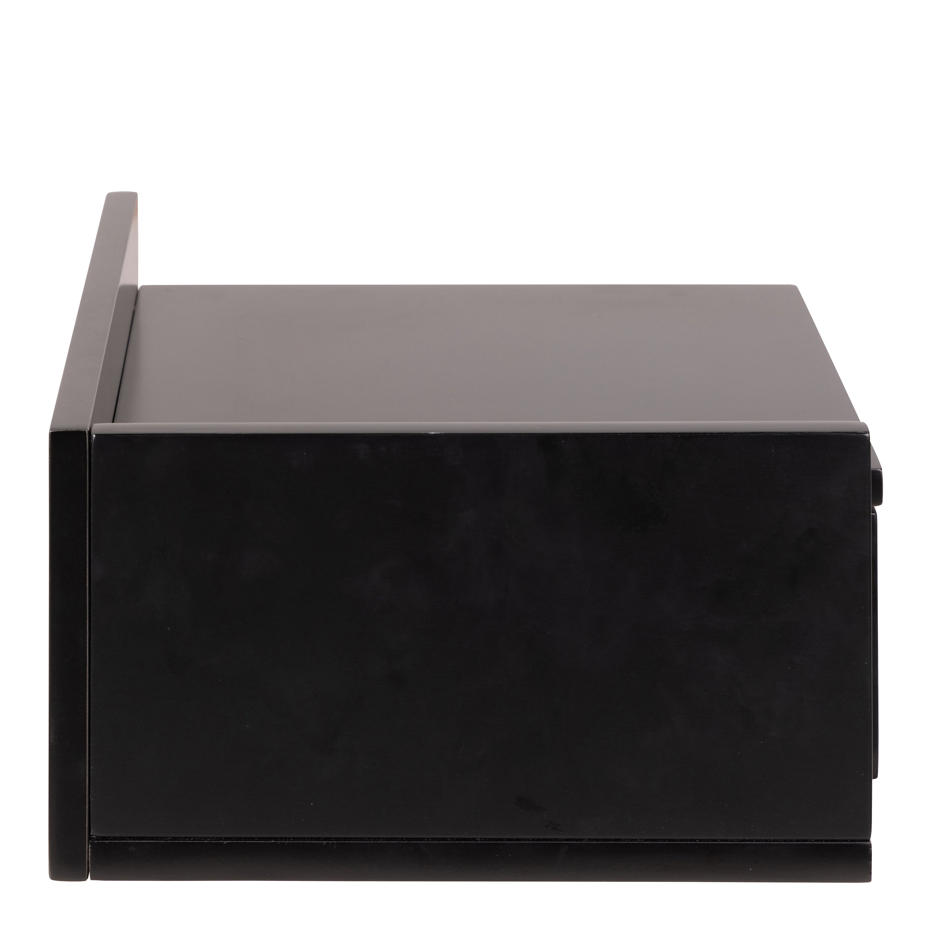 Ashlan Bedside Table in Black – FTG, view 3