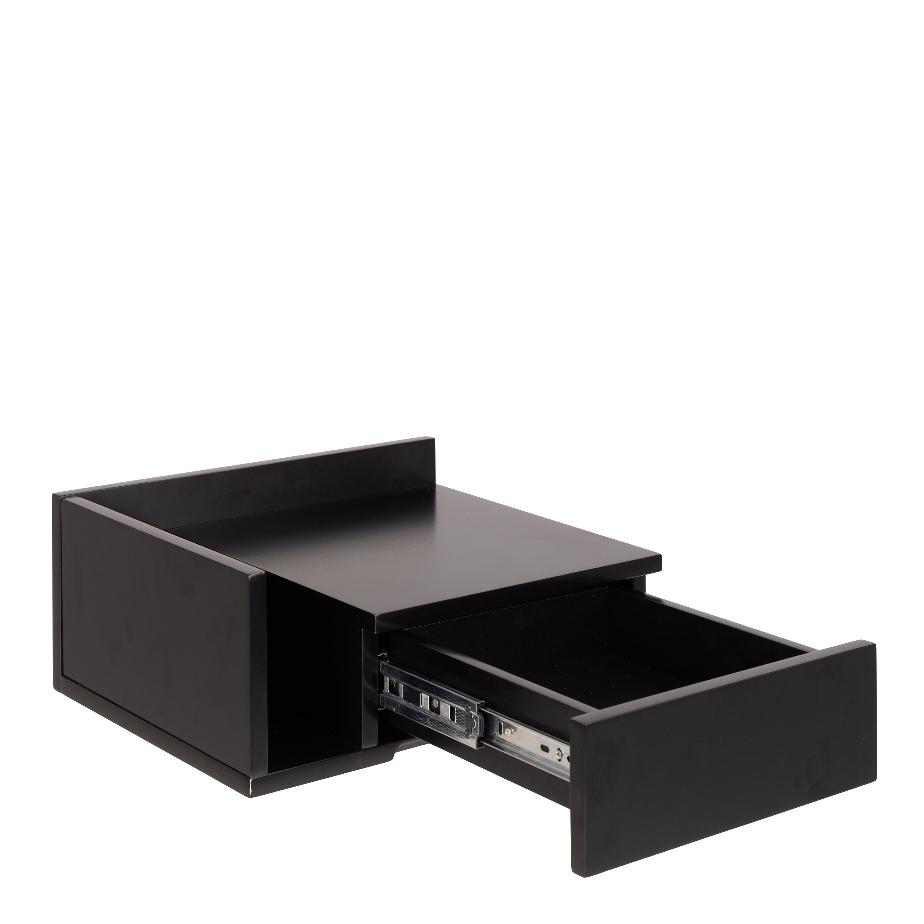 Ashlan Bedside Table in Black – FTG, view 8