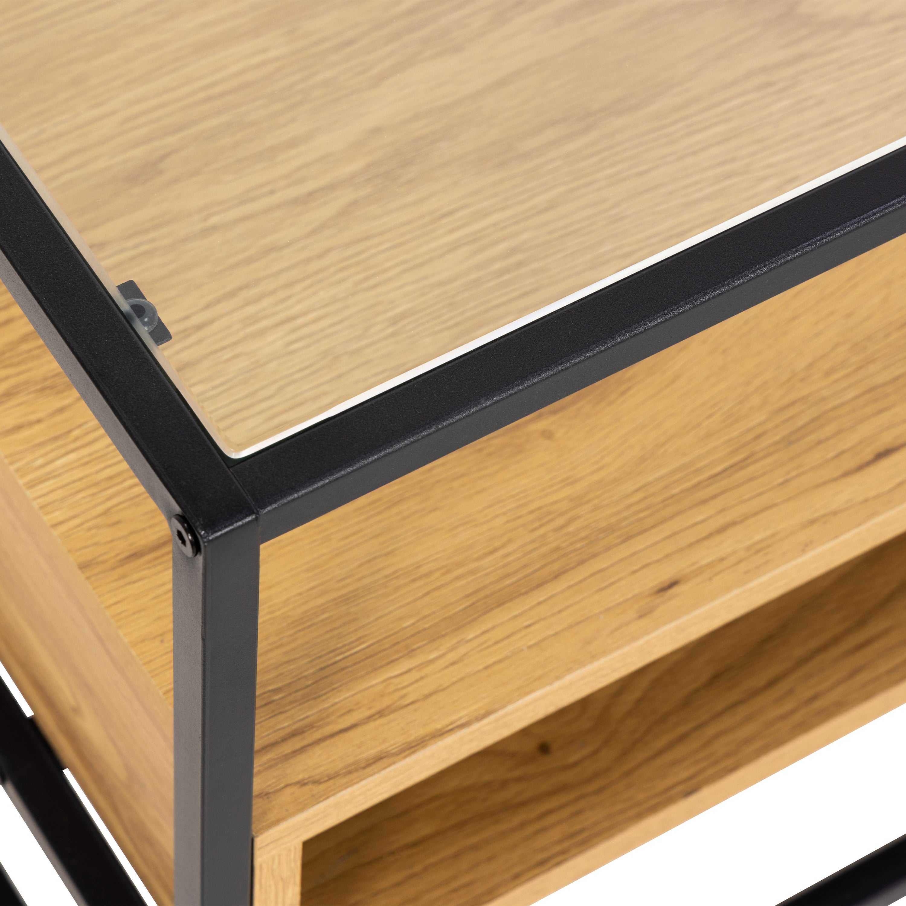 Randolf TV Unitin Black and Oak – FTG, view 7